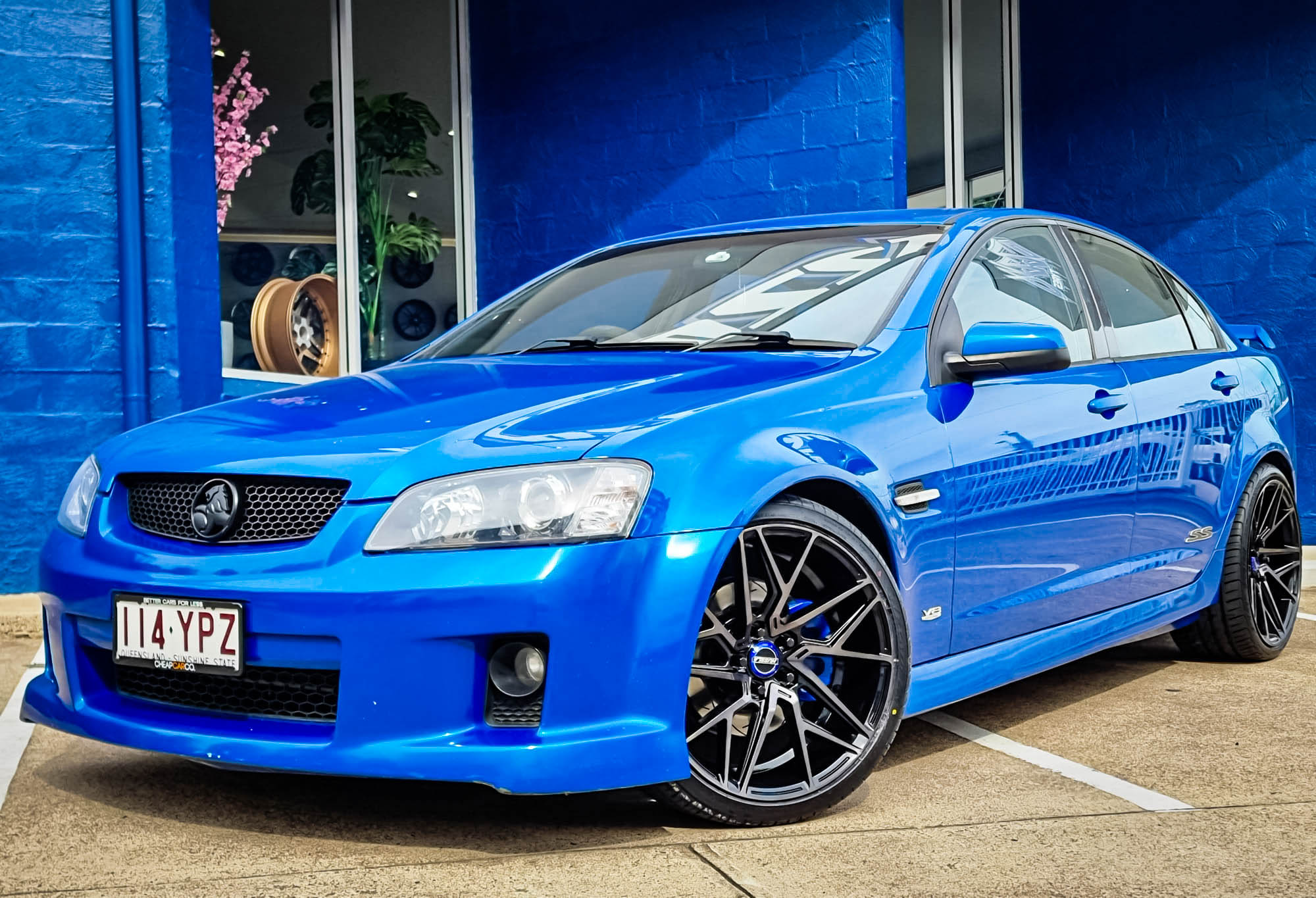 Holden Commodore Hussla Jacques Gloss Black Dark Tint Wheel