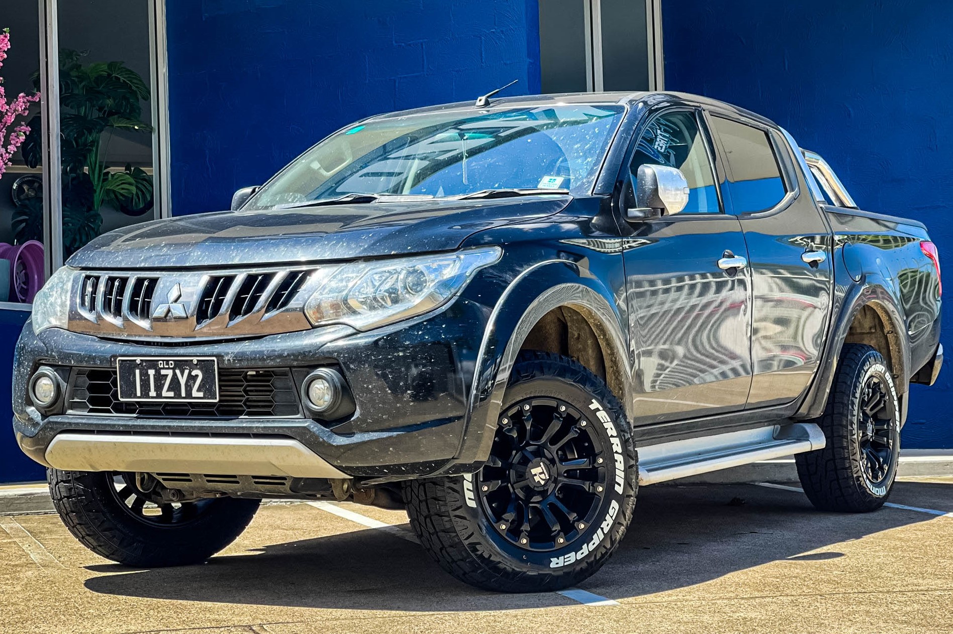 MITSUBISHI TRITON HUSSLA AMBUSH MATTE BLACK Wheel 10982