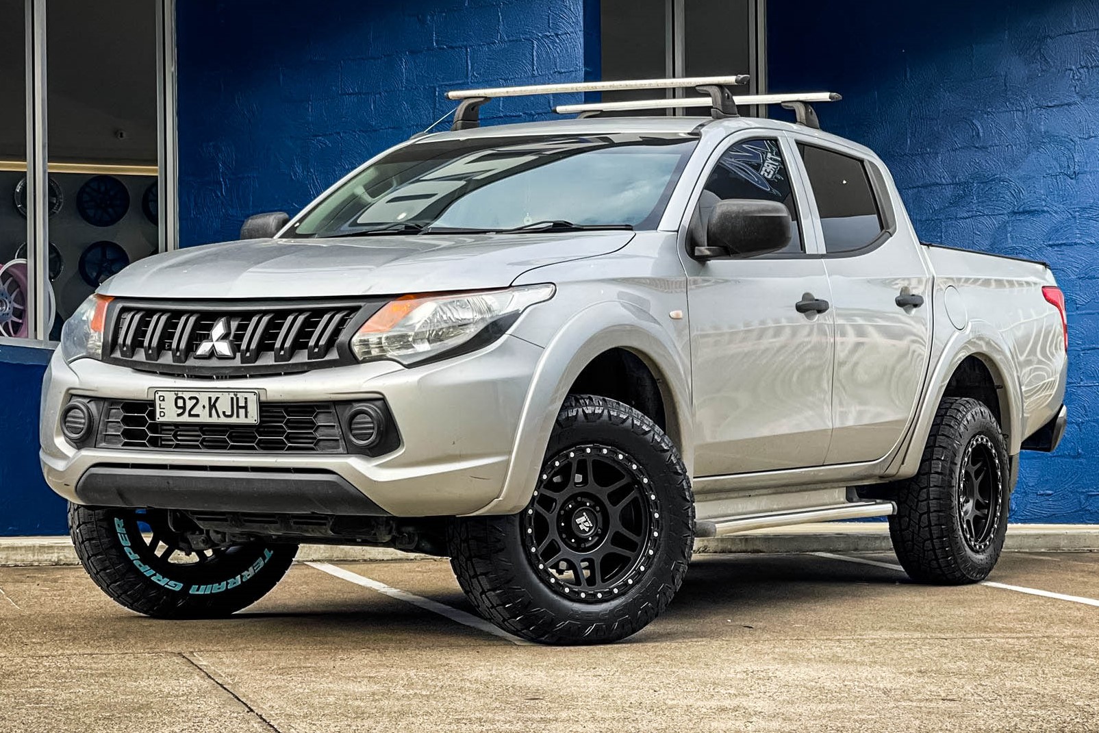 MITSUBISHI TRITON HUSSLA TERROR MATTE BLACK Wheel 11783