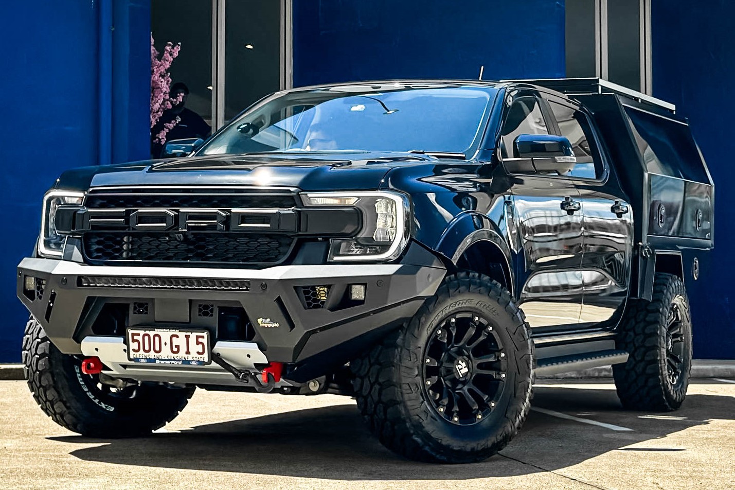 Ford Ranger Next Gen Hussla Ambush Matte Black Wheel