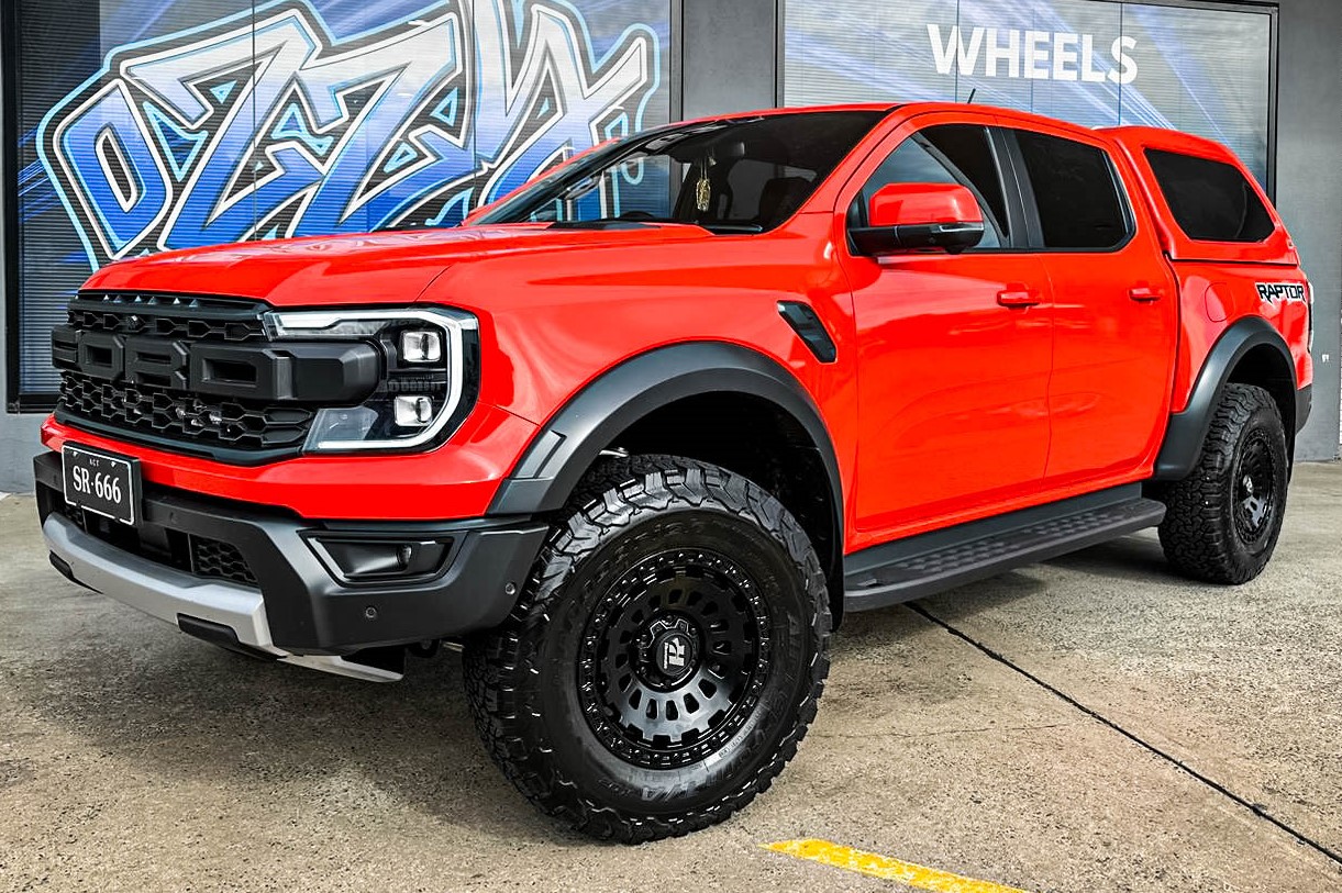 Ford Ranger Next Gen Hussla Strikeforce Matte Black Wheel