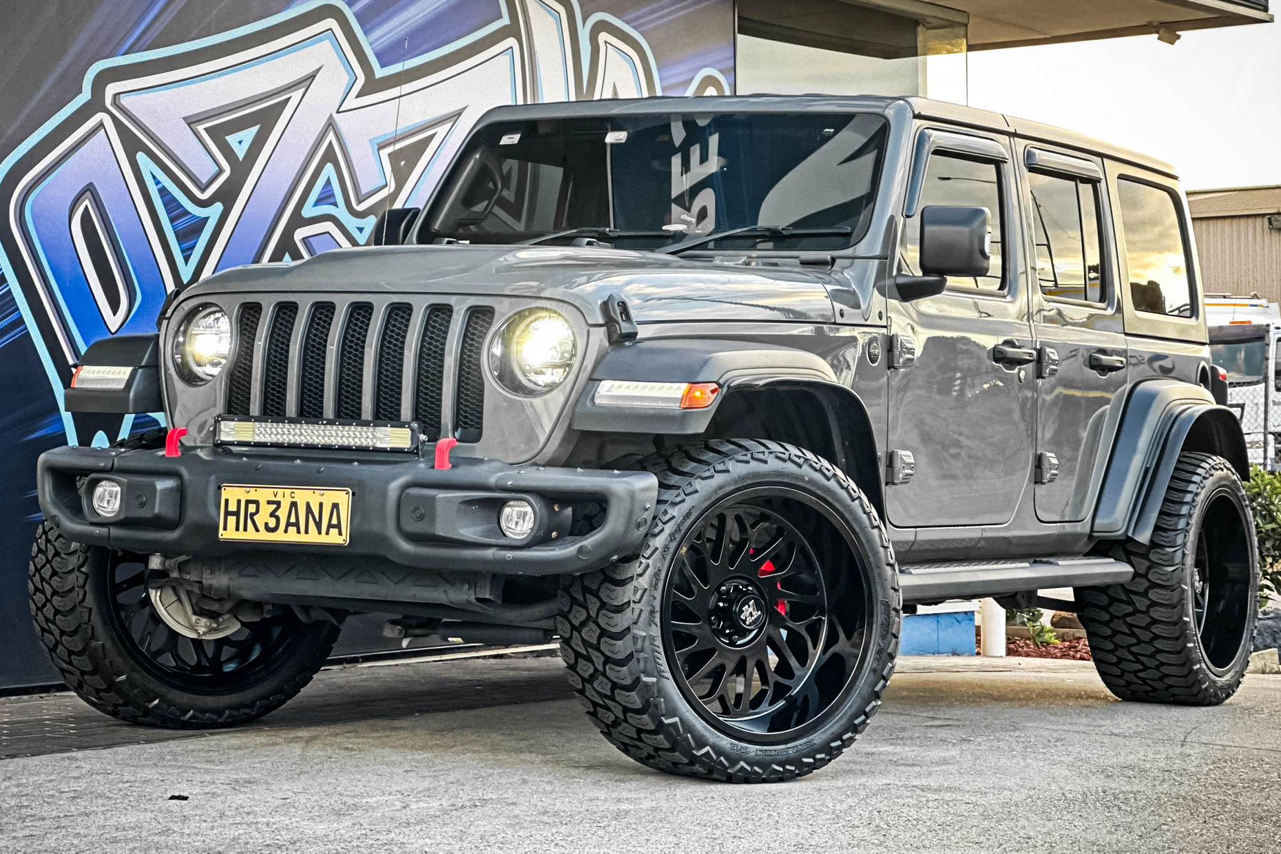 JEEP WRANGLER HUSSLA MAC 10 GLOSS BLACK Wheel 16366