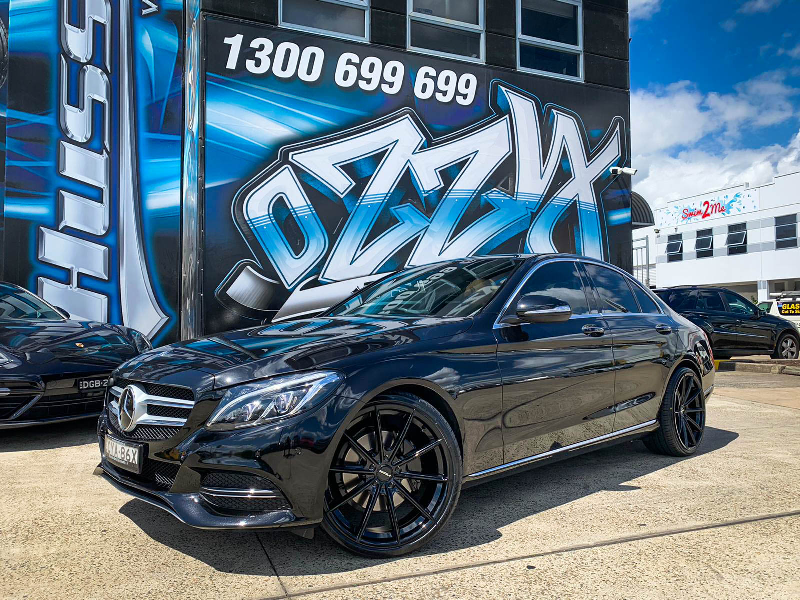 MERCEDES BENZ CL CLASS HUSSLA MOZ GLOSS BLACK 3970