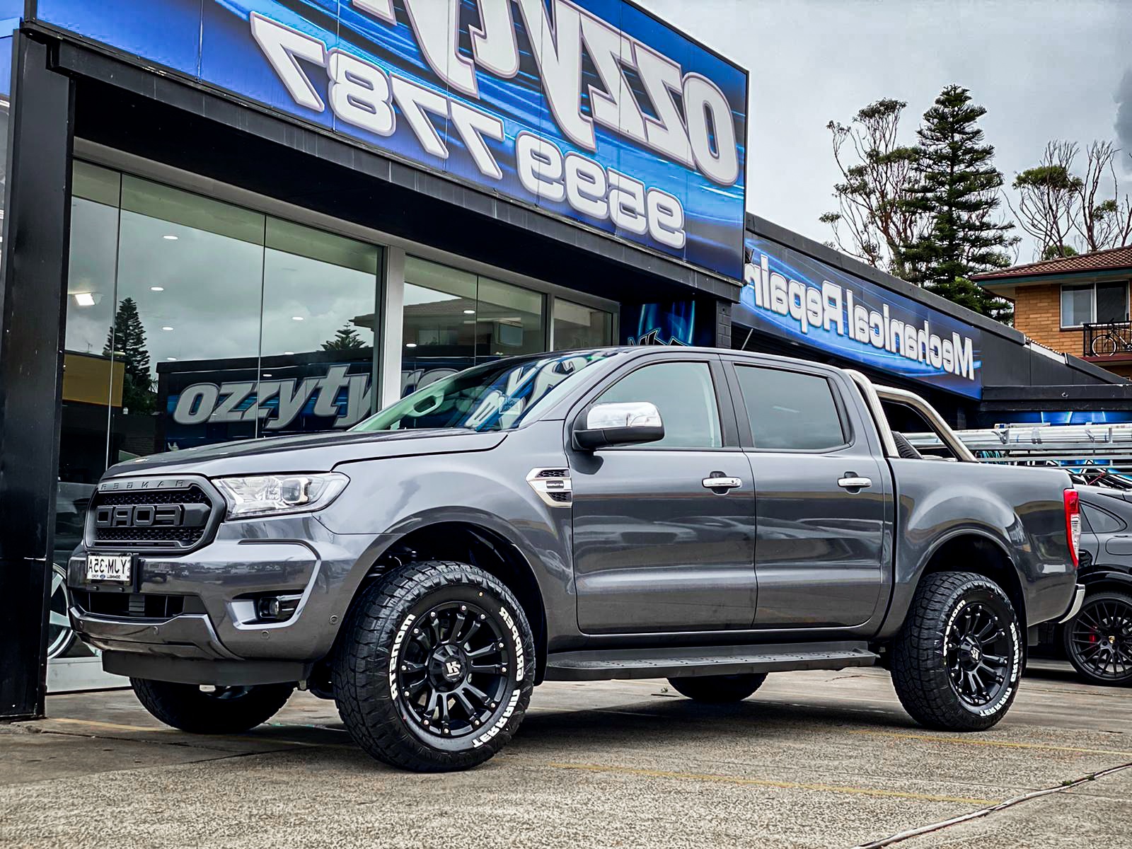 Ford Ranger Hussla Ambush Matte Black Wheel