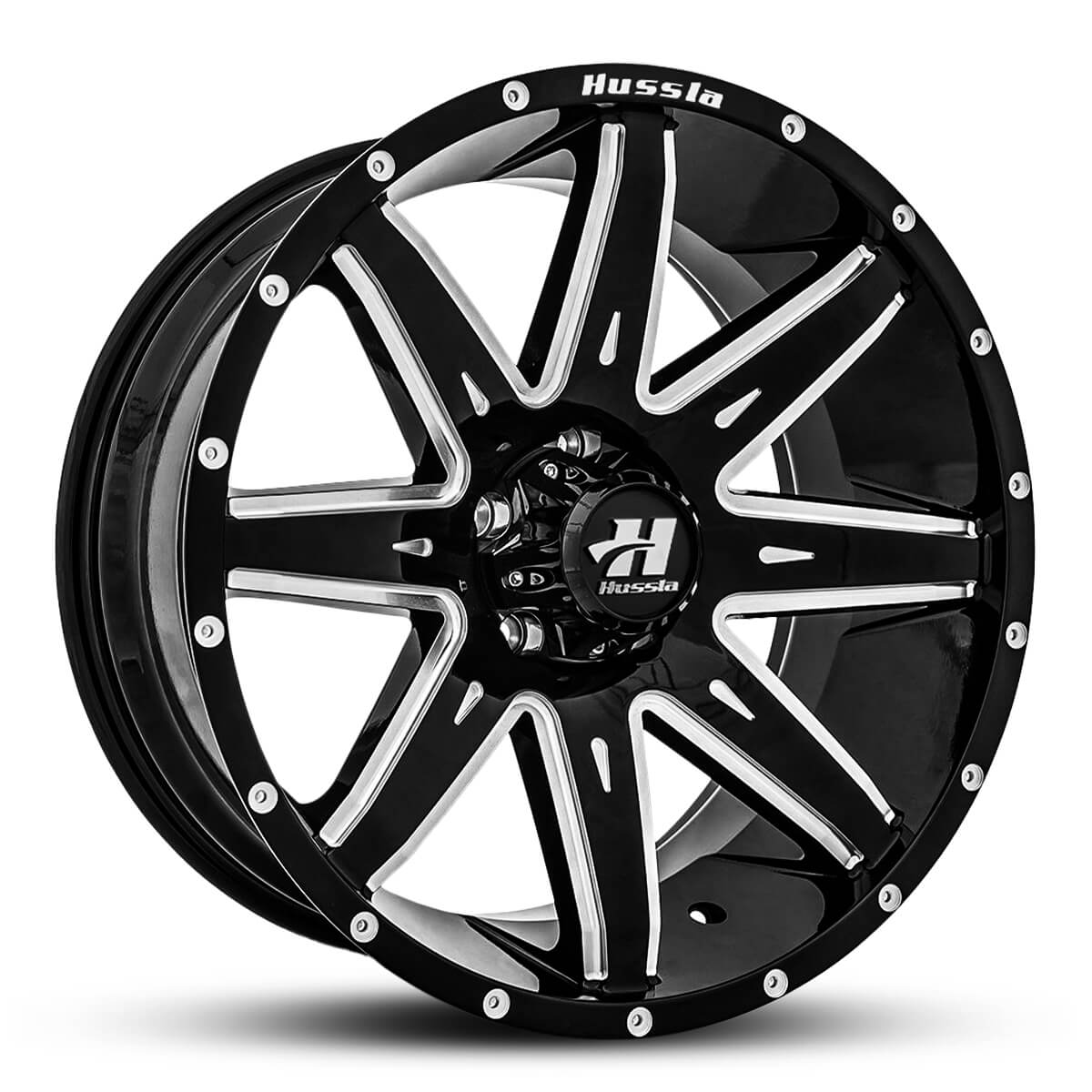 GATLING GLOSS BLACK MILLED SPOKES view 2
