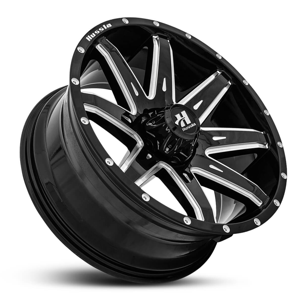 GATLING GLOSS BLACK MILLED SPOKES view 3