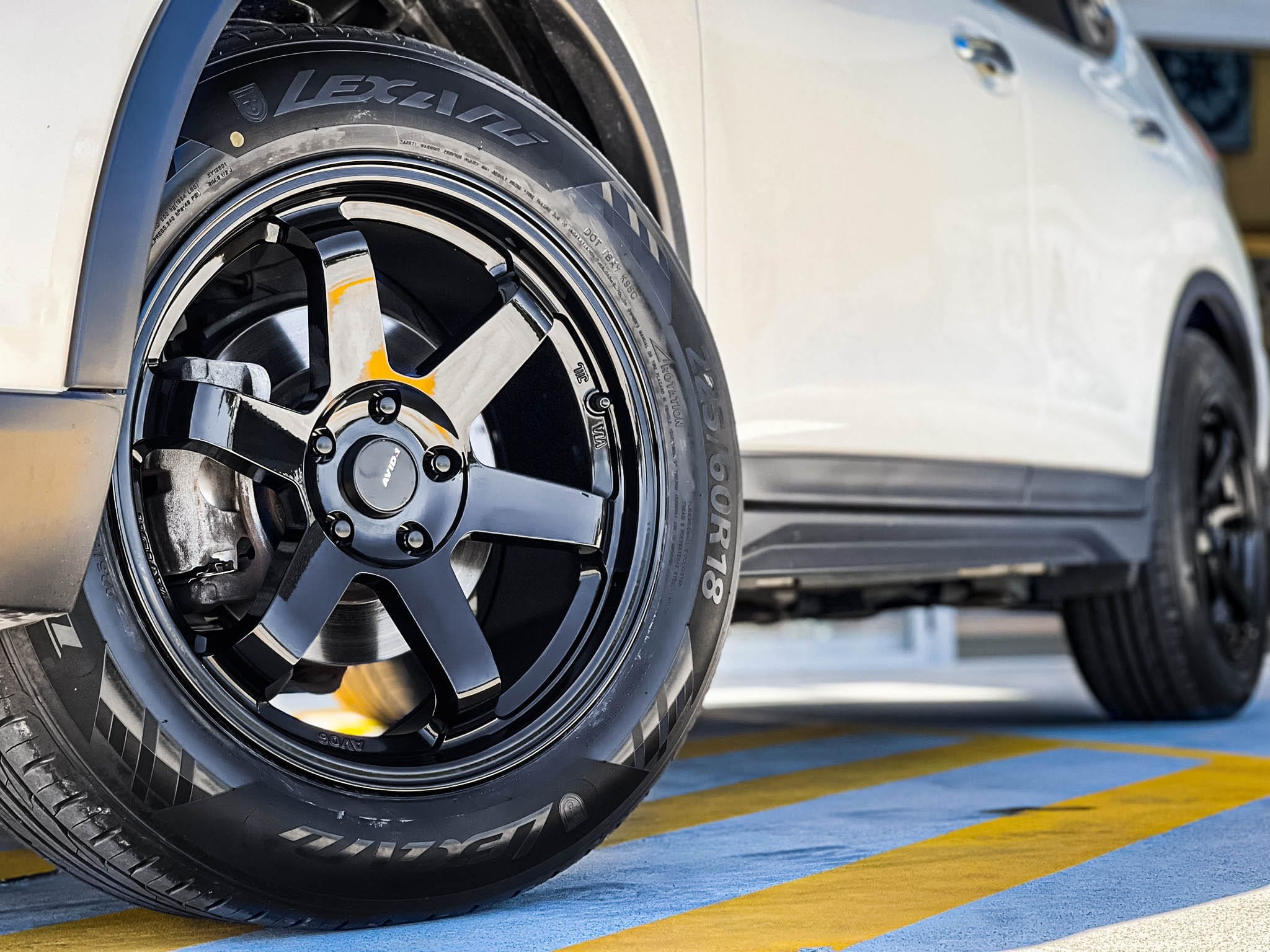 nissan x-trail avid av-06 gloss black wheel #10788