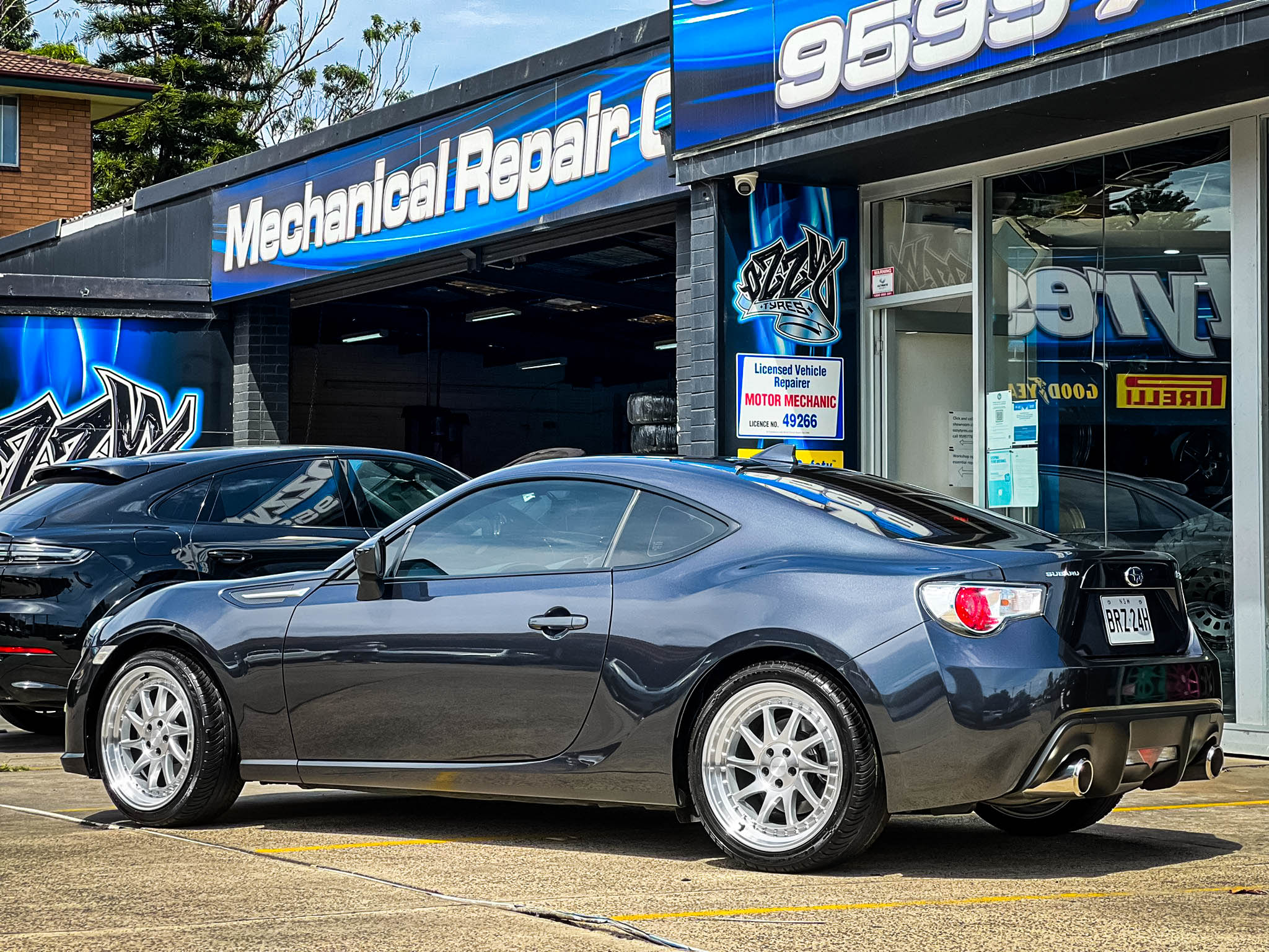 subaru brz avid av-56 machined silver wheel #10862