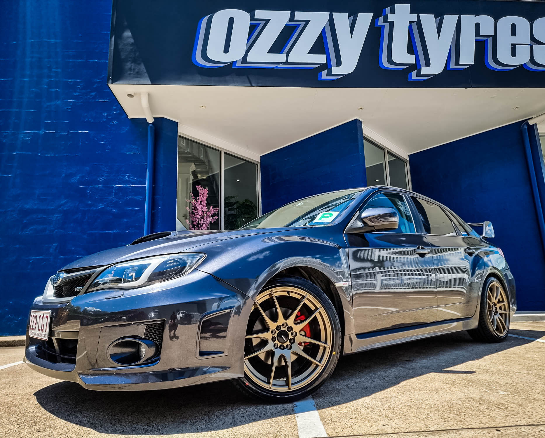 subaru wrx avid av-32 matte bronze wheel #10935