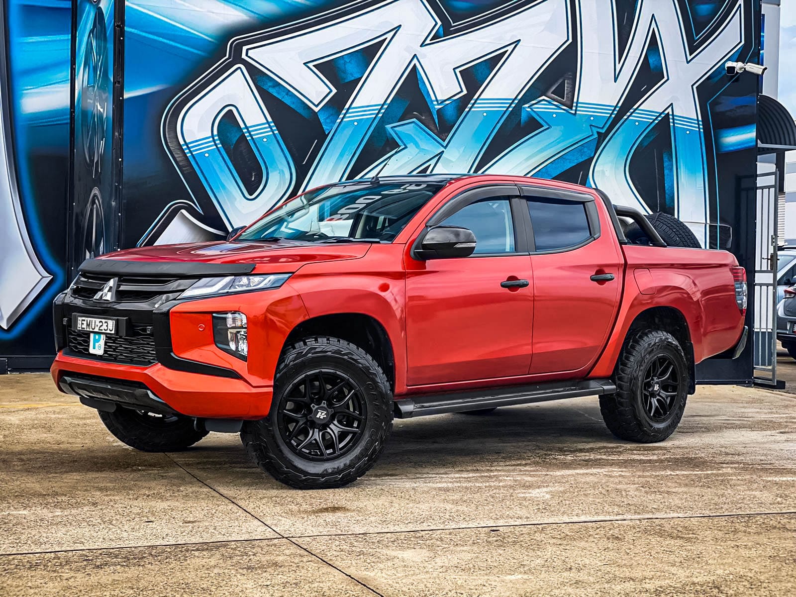 MITSUBISHI TRITON HUSSLA BERETTA MATTE BLACK Wheel 11063