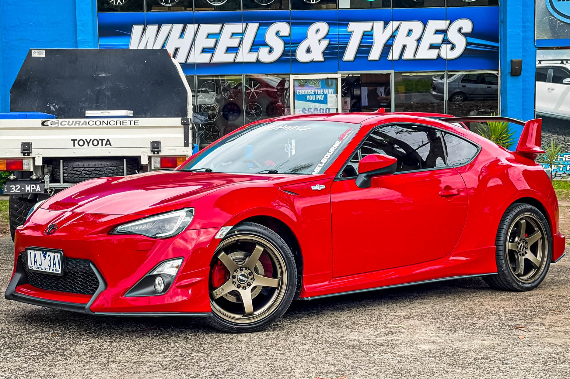 TOYOTA 86 HUSSLA GT FULL MATTE BRONZE Wheel #11130