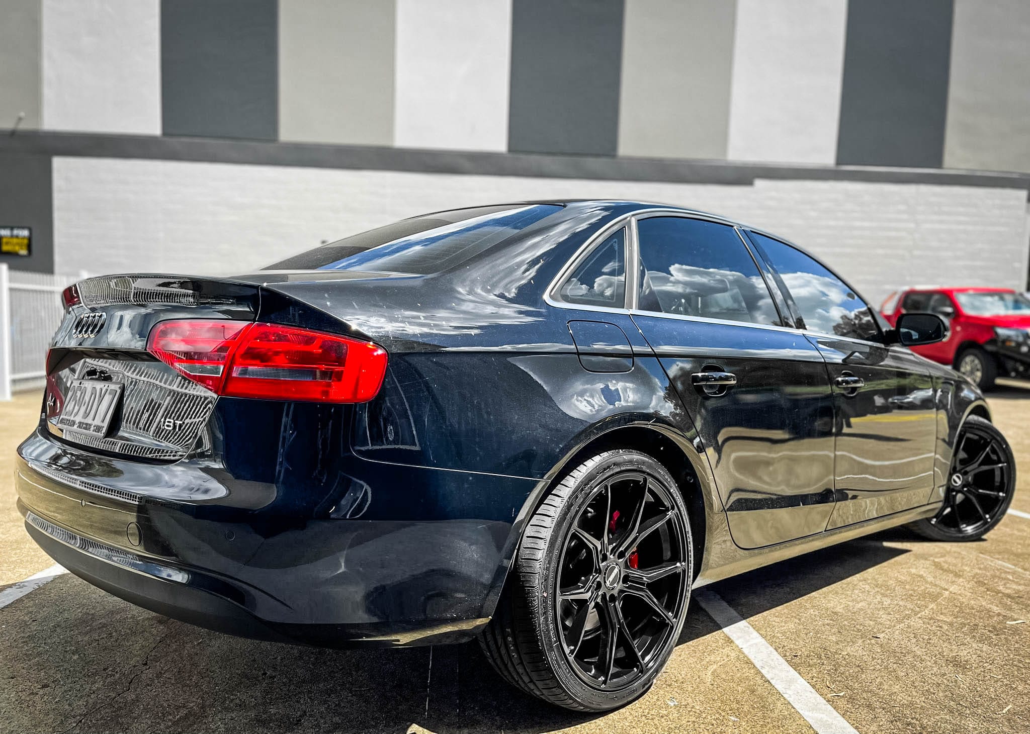 Audi A4 Black Rims