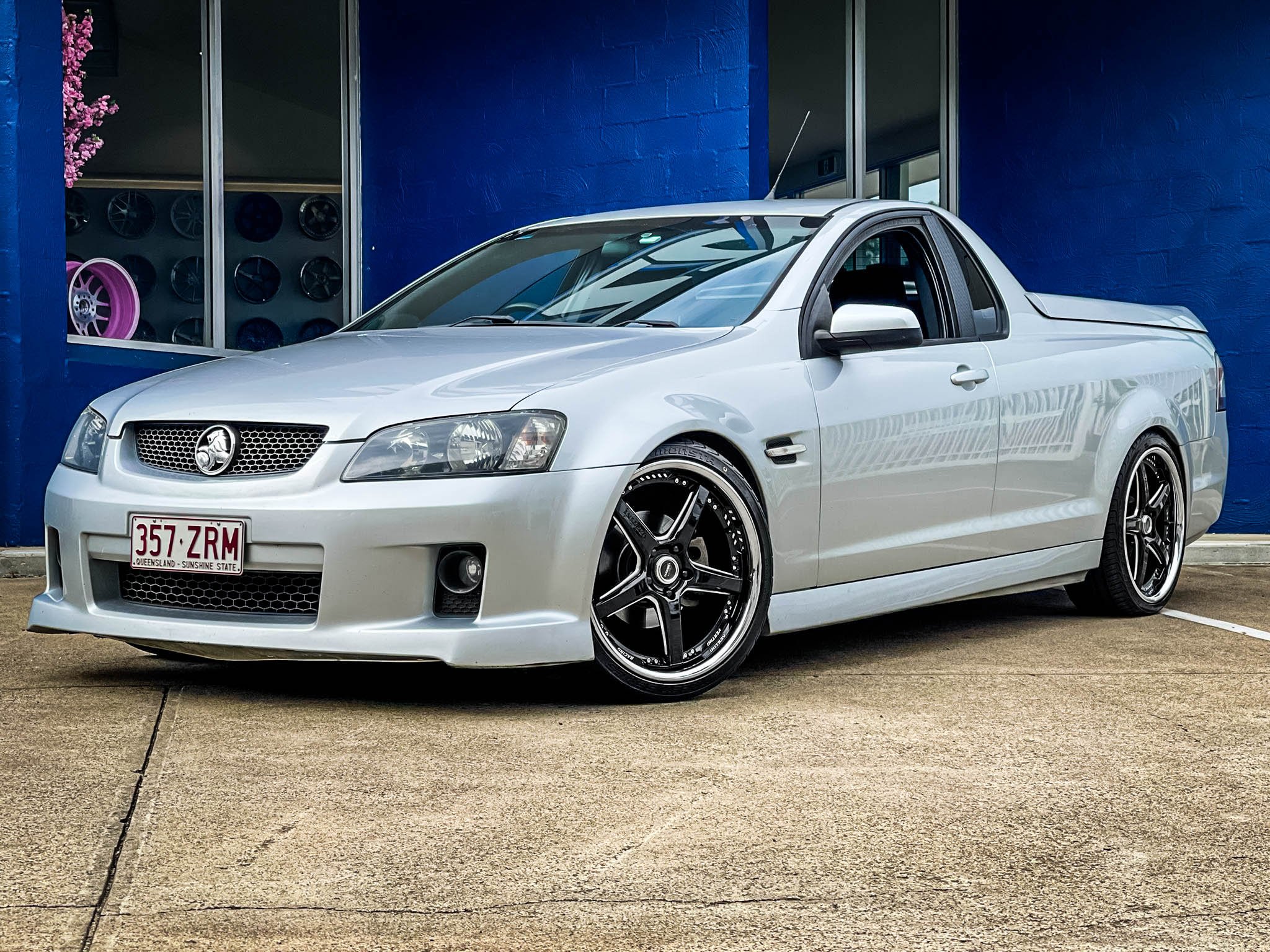 HOLDEN COMMODORE VERTINI DRIFT GLOSS BLACK CHROME LIP Wheel #11980