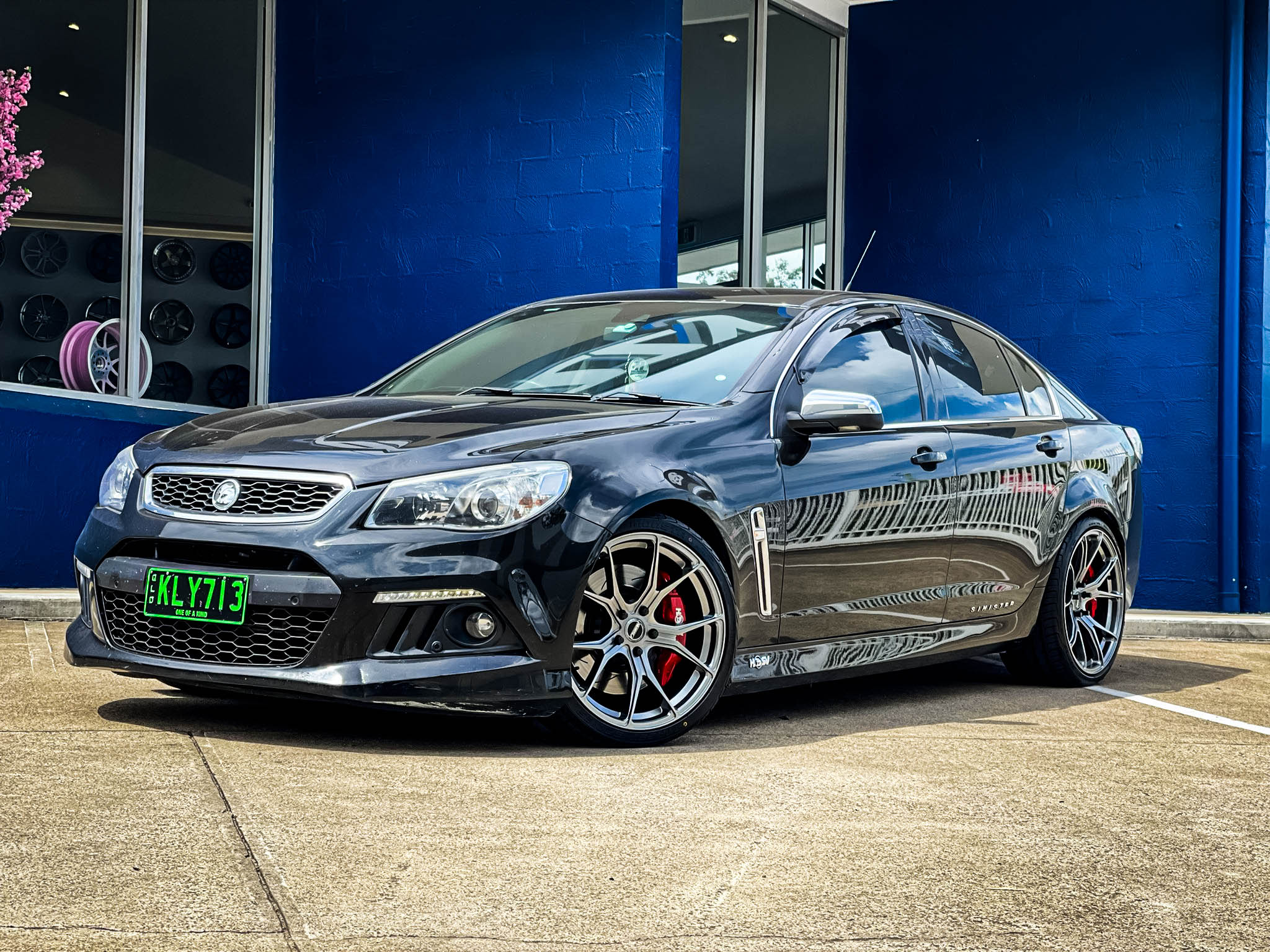 HOLDEN HSV CLUBSPORT HUSSLA BREEZY HYPER BLACK Wheel #11999