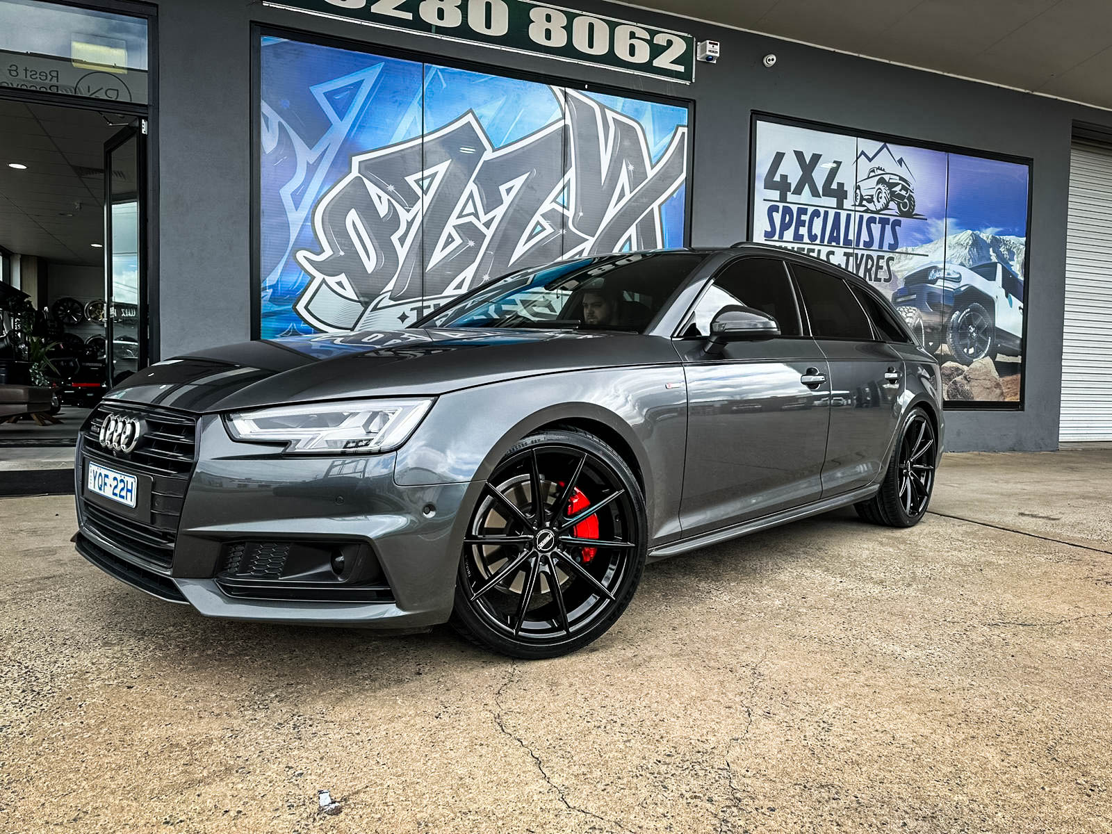 Gloss Black Badge Set For Audi A4 2020+ – Grille, Boot, Fender Emblems – 35TFSI & 2x S-LINE