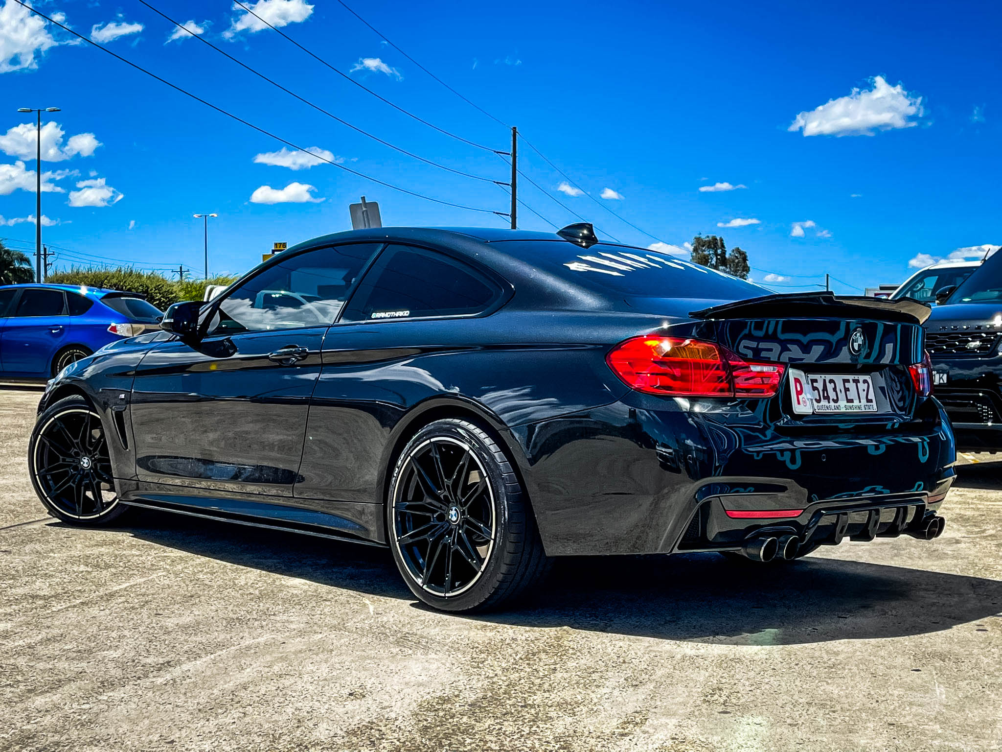 BMW 4 SERIES EURO SPEC REPLICA BEEMA 871 GLOSS BLACK MACHINED LIP