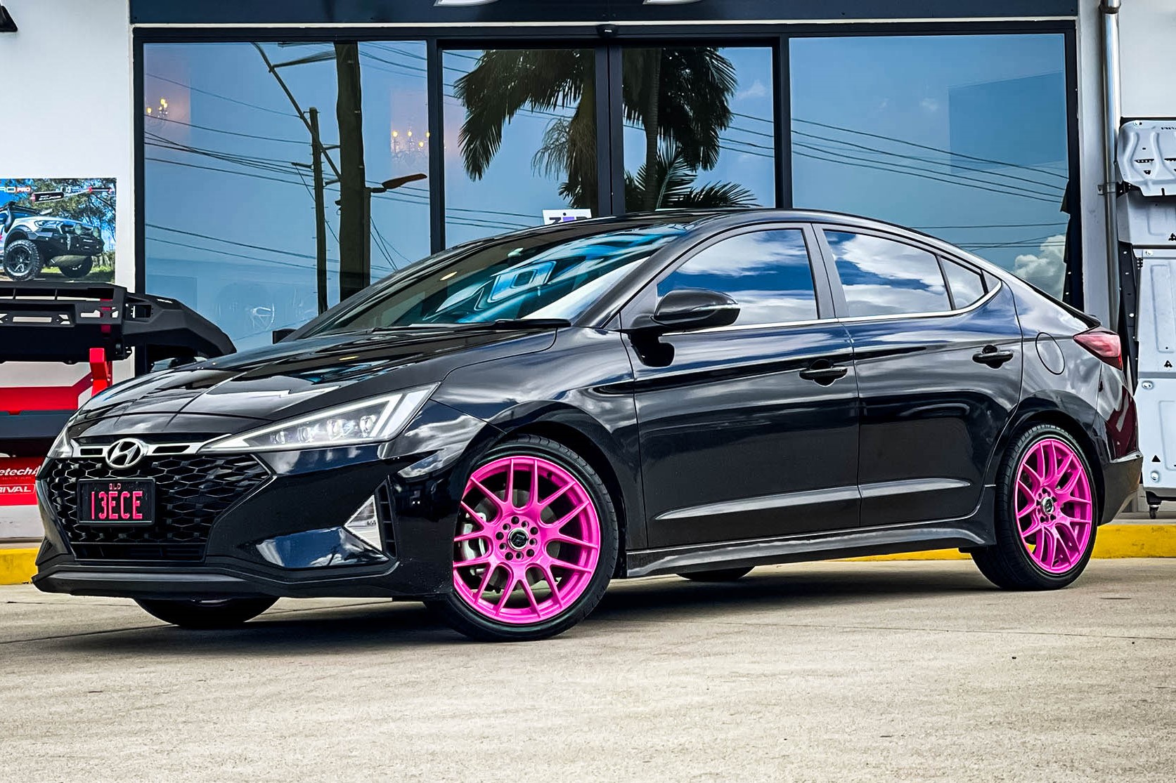 HYUNDAI ELANTRA HUSSLA 030 PINK Wheel #12283