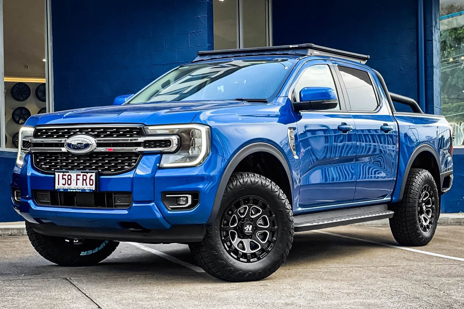 FORD RANGER NEXT GEN HUSSLA TAKE OVER GLOSS BLACK MILLED SPOKES BLACK ...