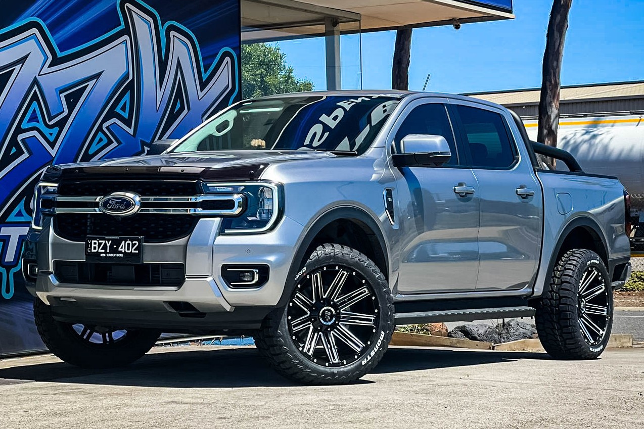 FORD RANGER NEXT GEN HUSSLA GAV GLOSS BLACK MILLED SPOKES Wheel #12467