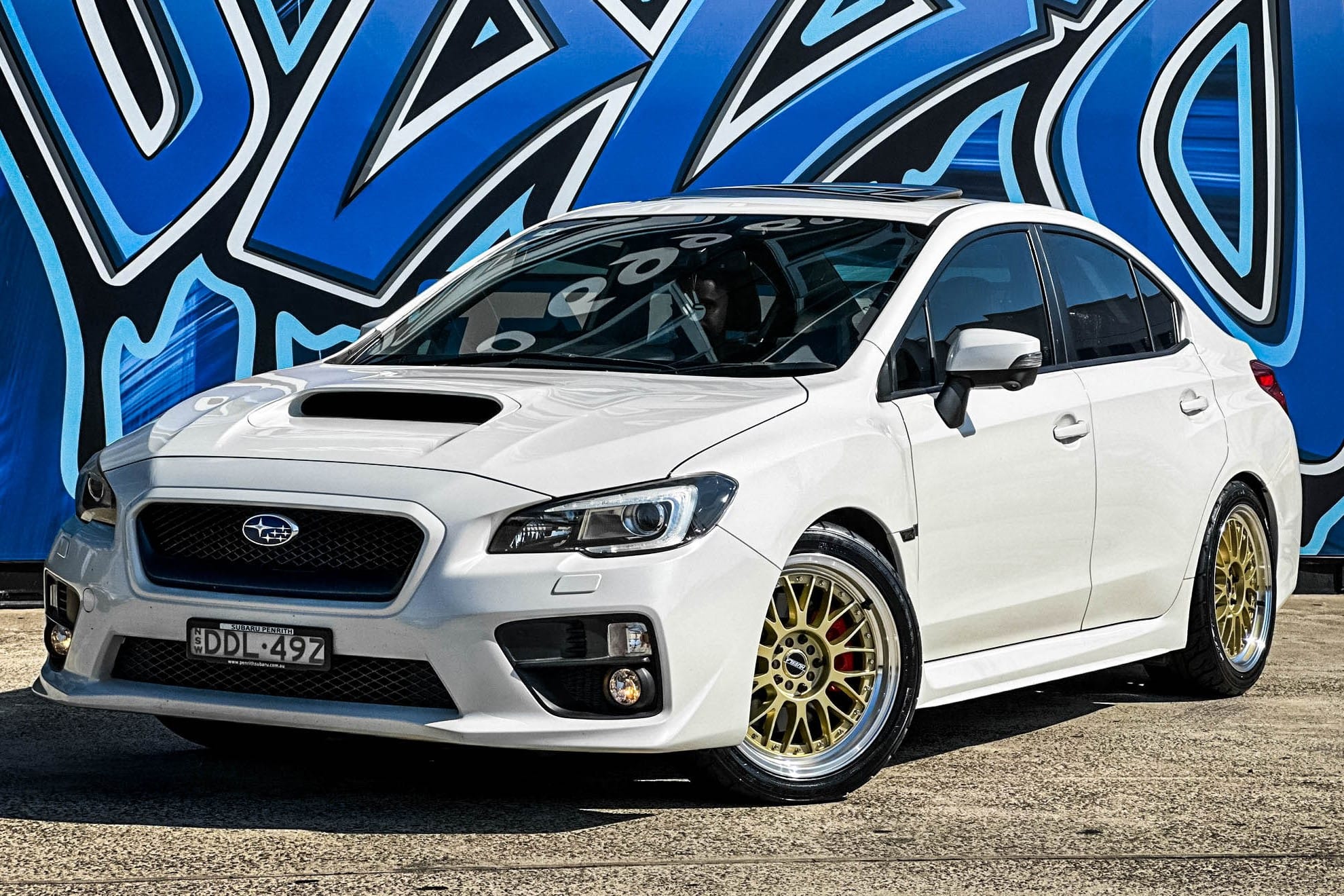 subaru wrx hussla 021 gold machined lip wheel #12504