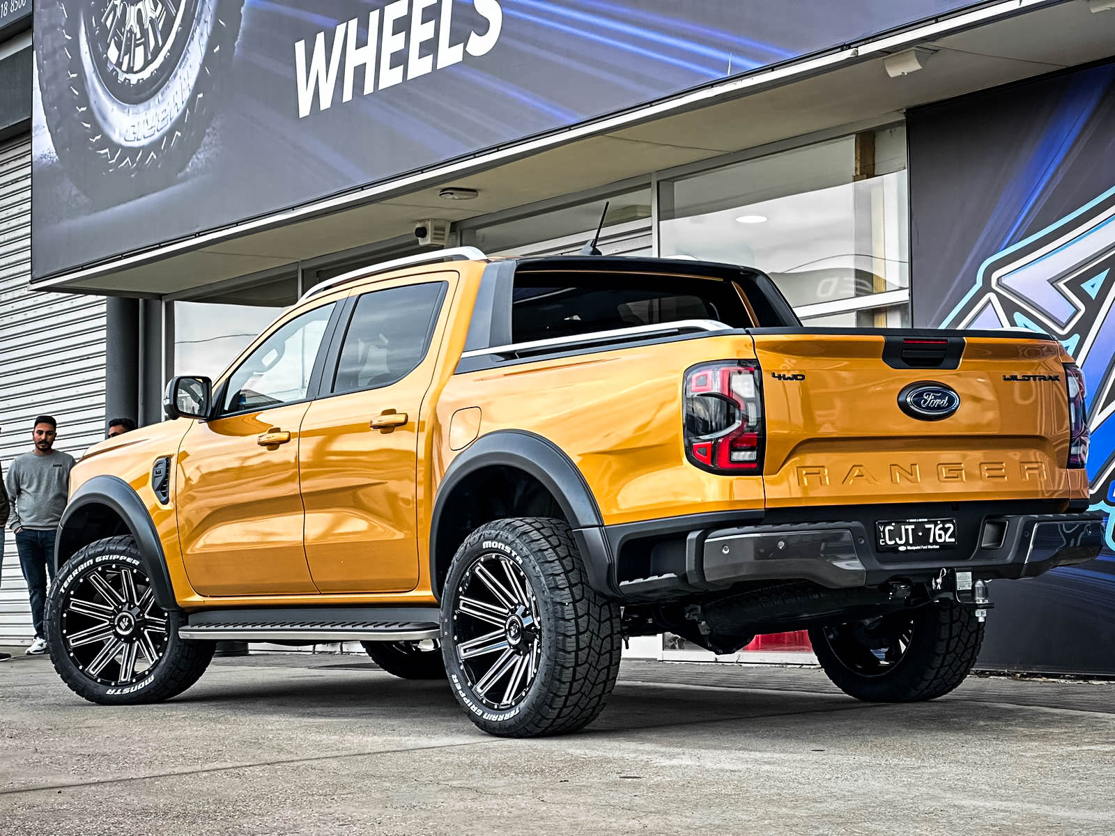 ford ranger next gen hussla gav gloss black milled spokes wheel #12949