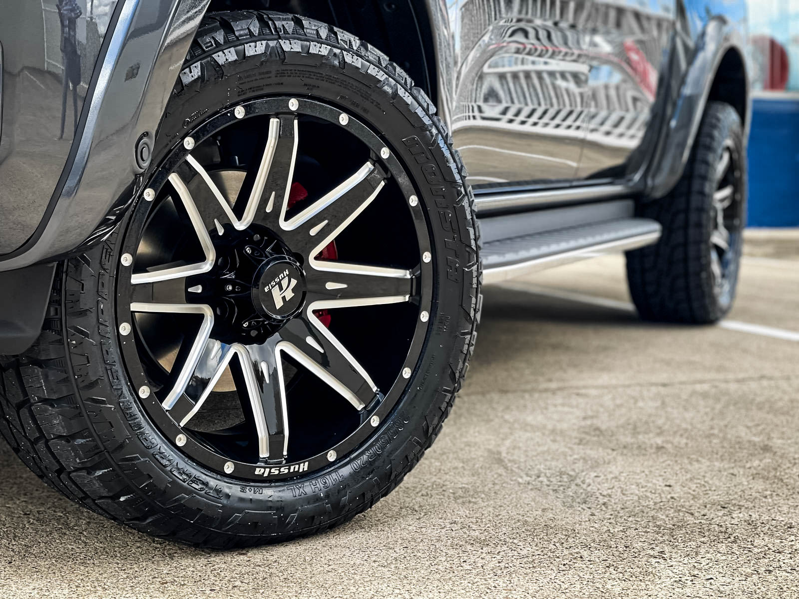 ford ranger next gen hussla gav gloss black milled spokes wheel #13064