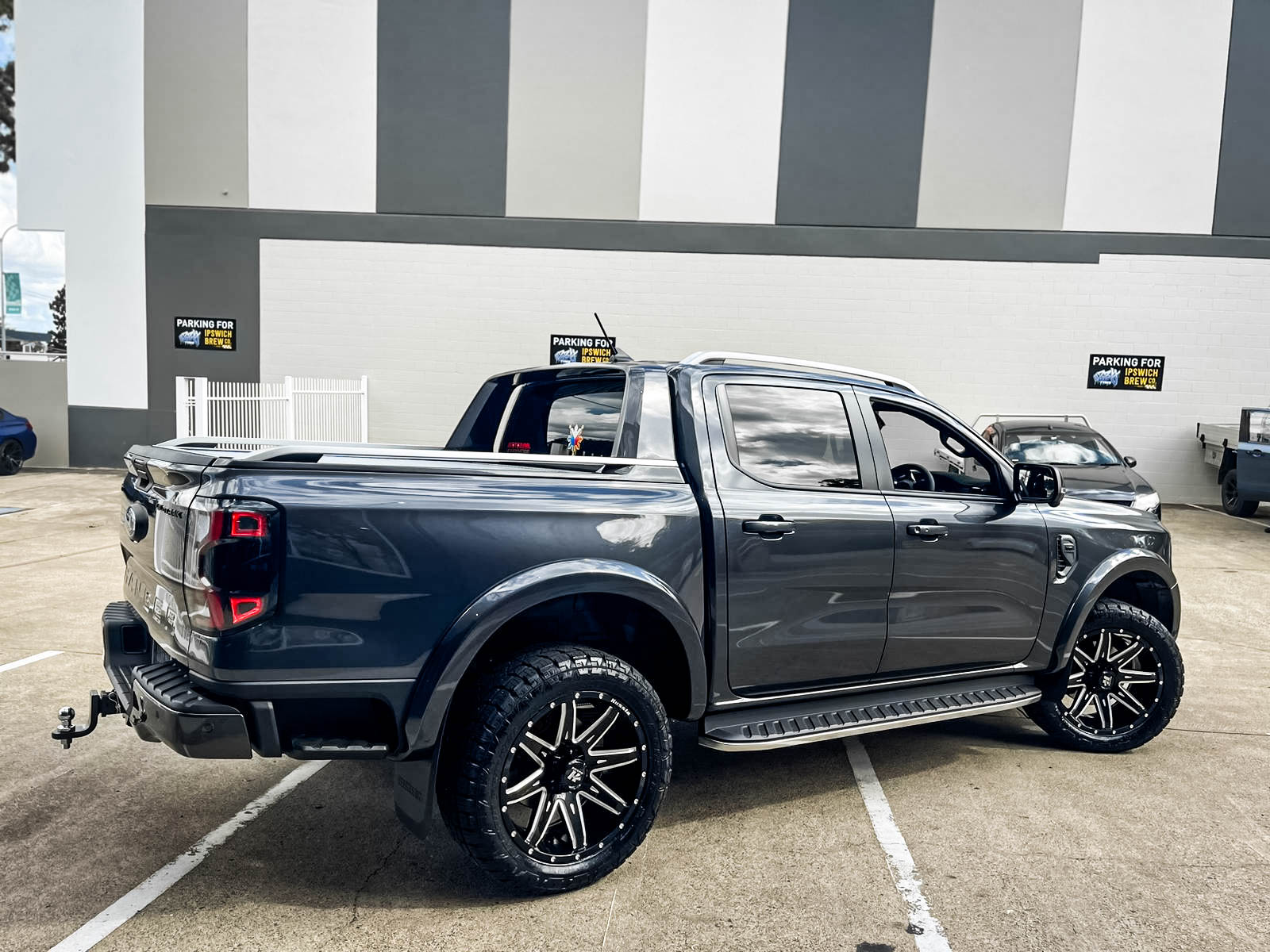 ford ranger next gen hussla gav gloss black milled spokes wheel #13064
