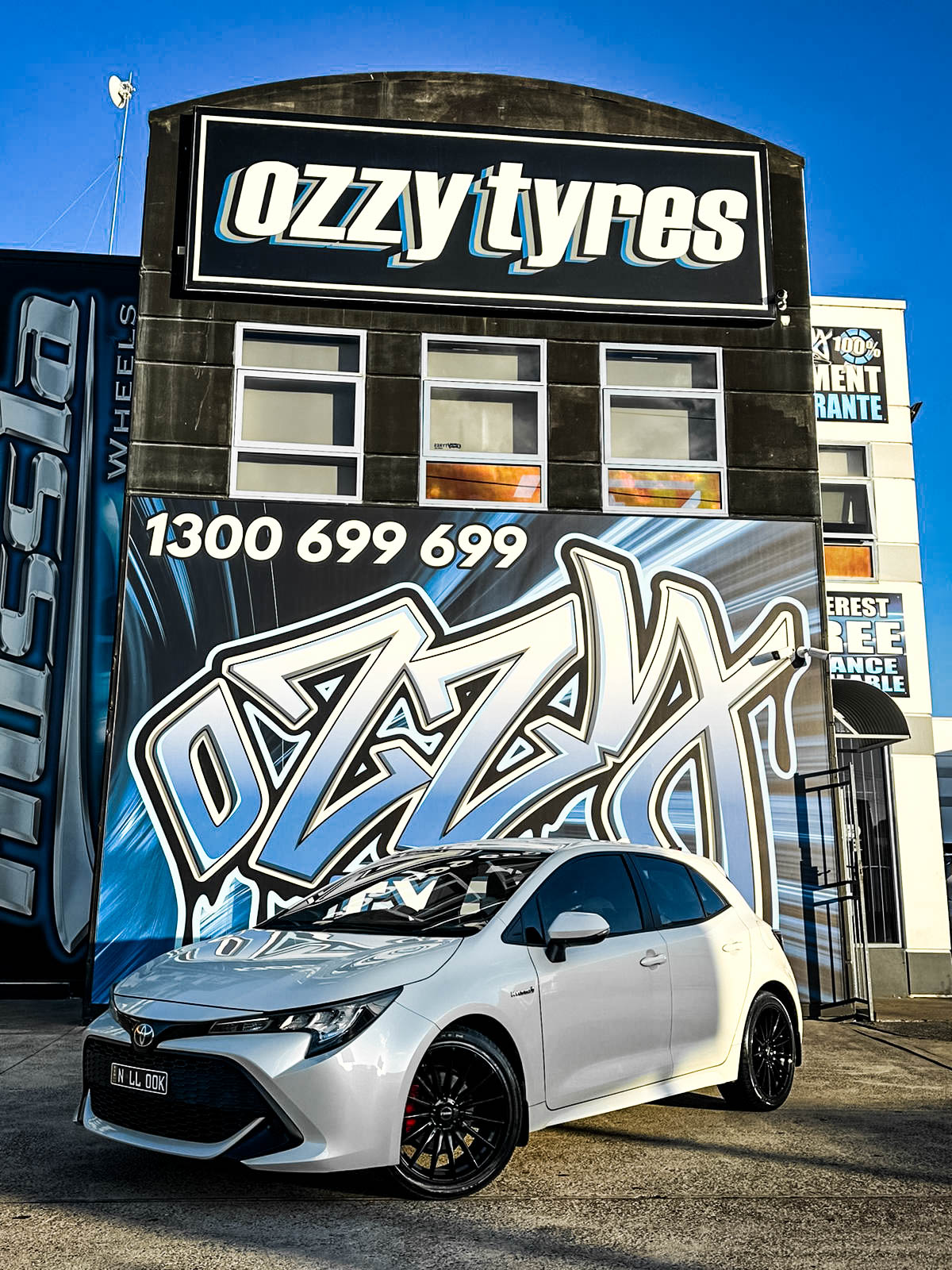 toyota corolla hussla berlin gloss black wheel #13135