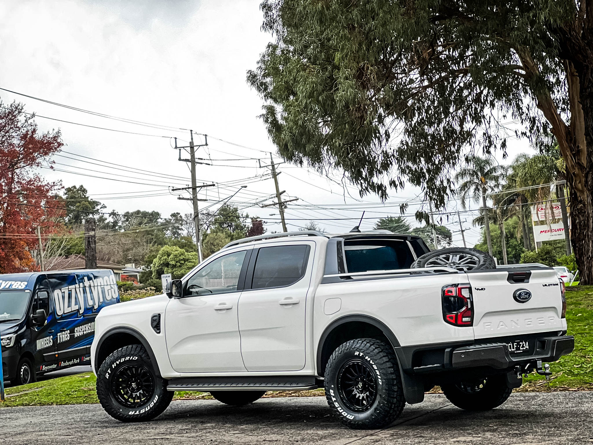 ford ranger next gen hussla rugged race gloss black wheel #13179