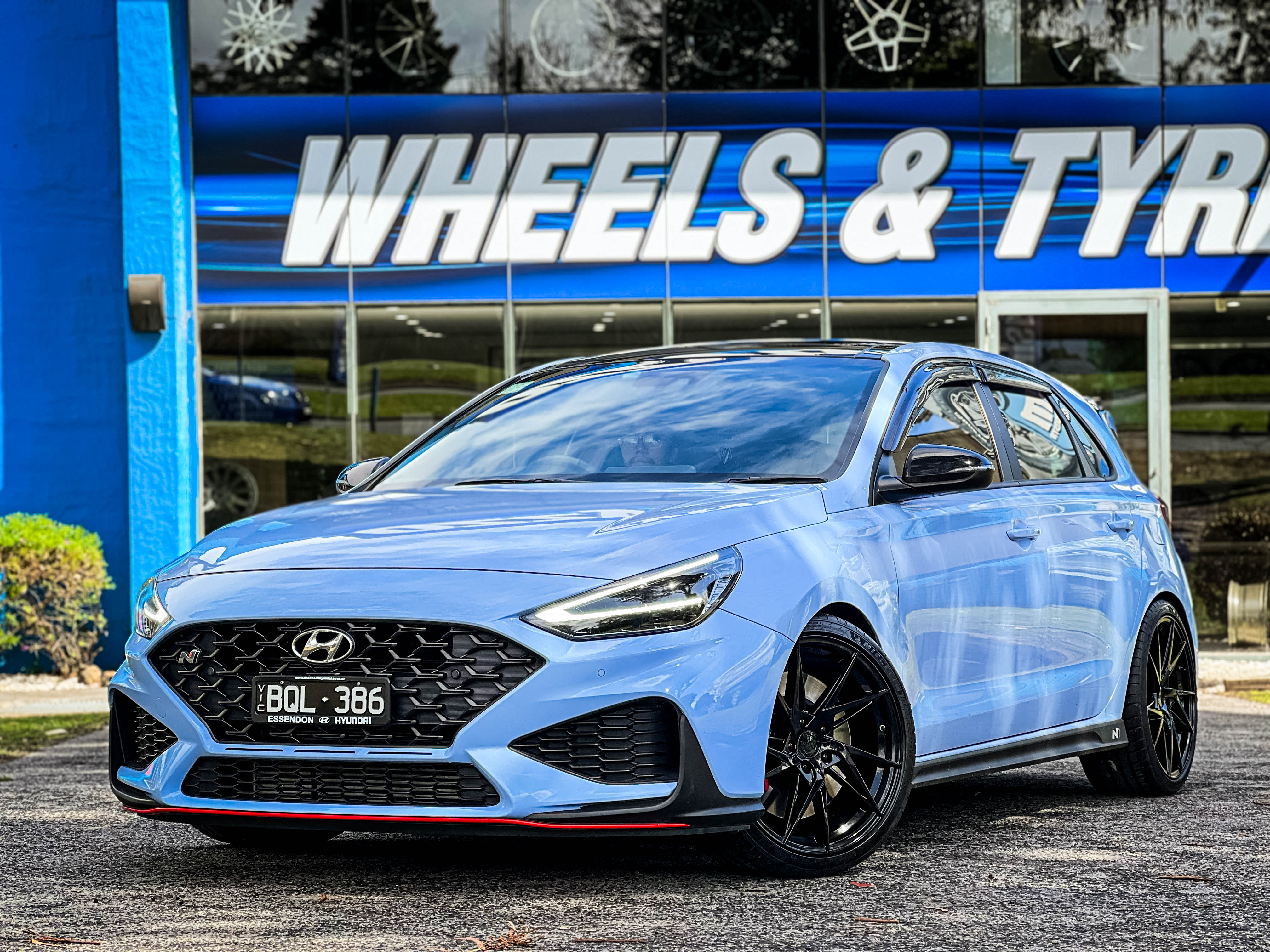 hyundai i30 n vertini rfs1.9 gloss black wheel #13909