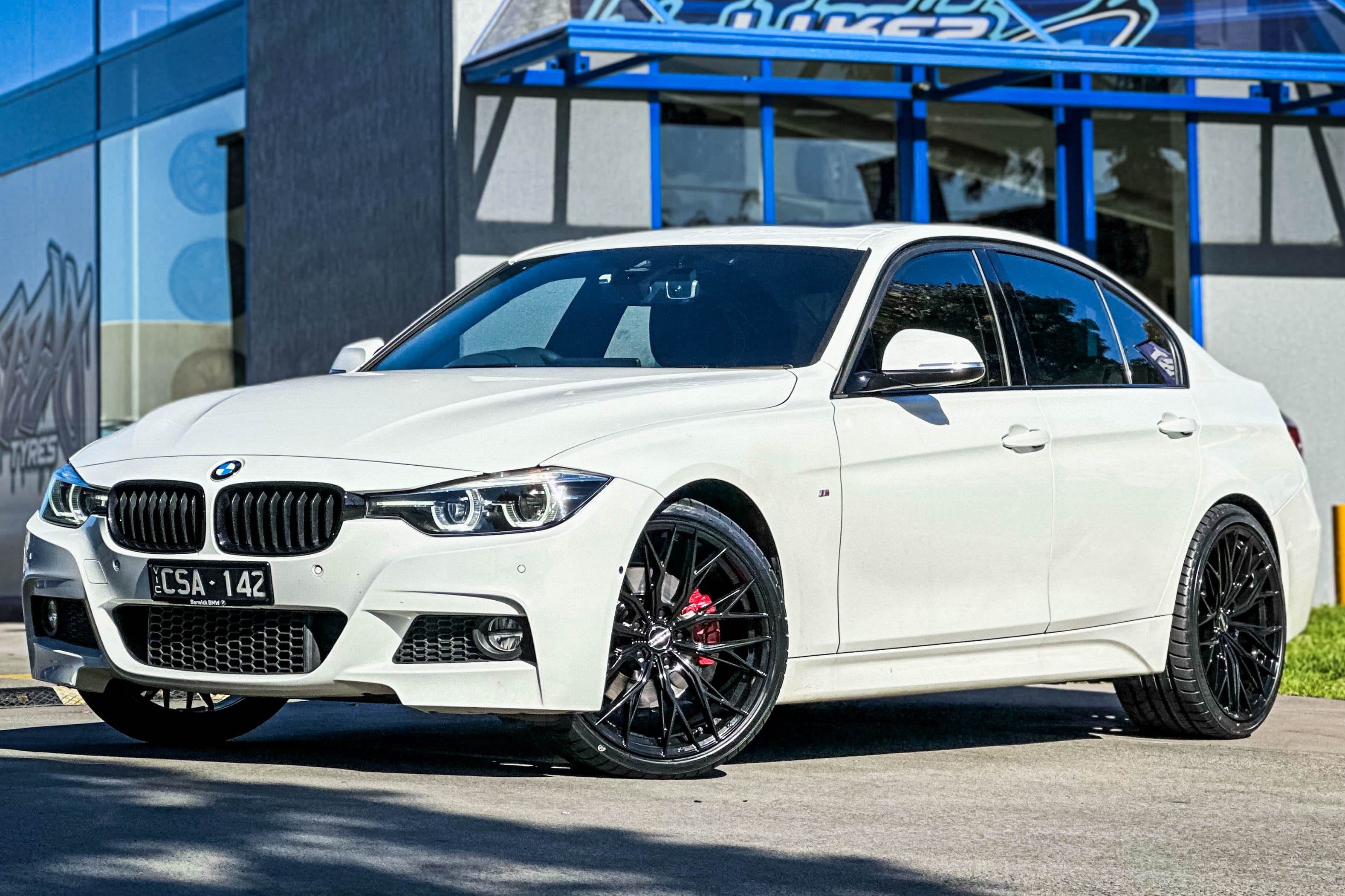 bmw 3 series hussla rizz gloss black wheel #14336