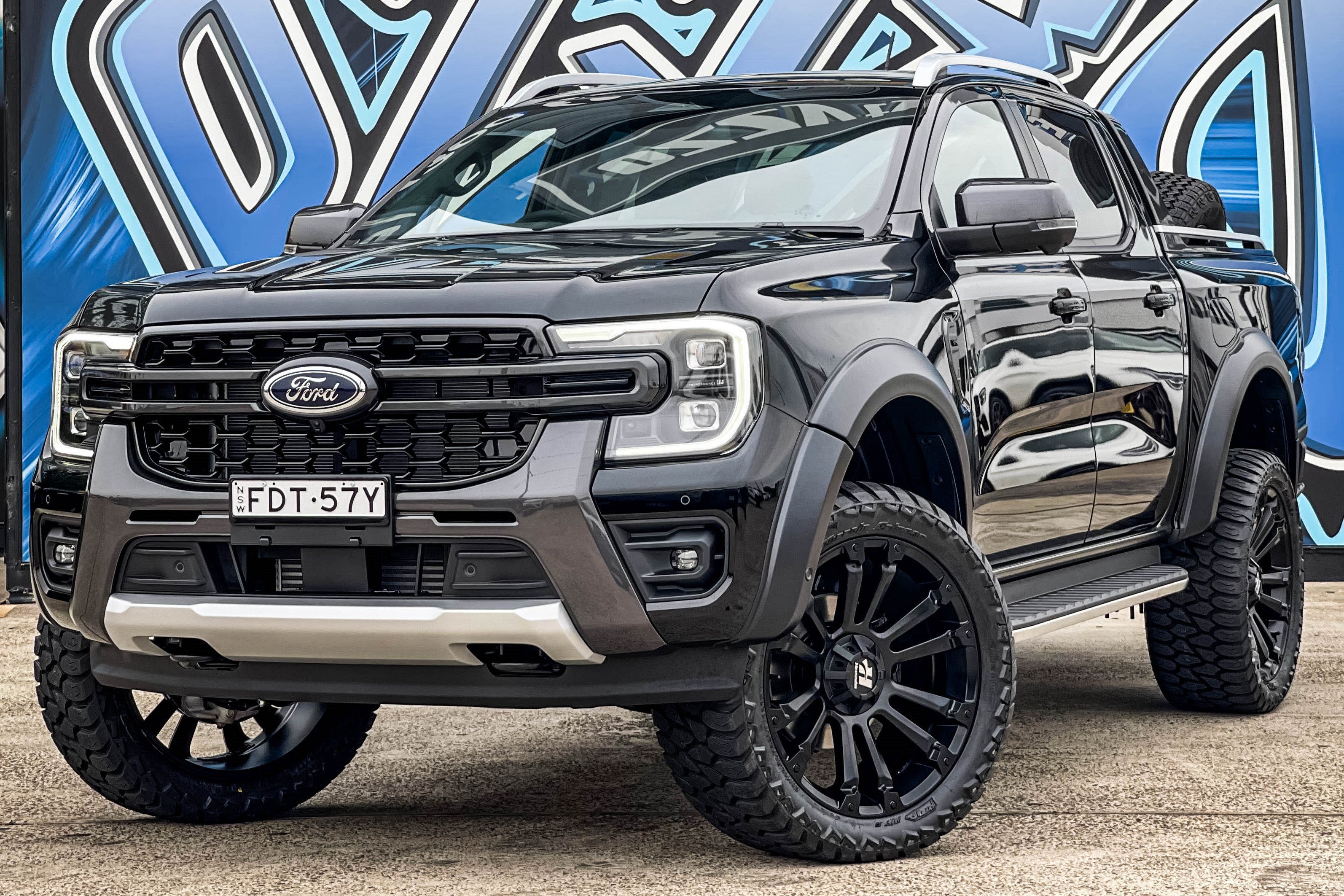 FORD RANGER NEXT GEN HUSSLA AMBUSH MATTE BLACK Wheel #14429