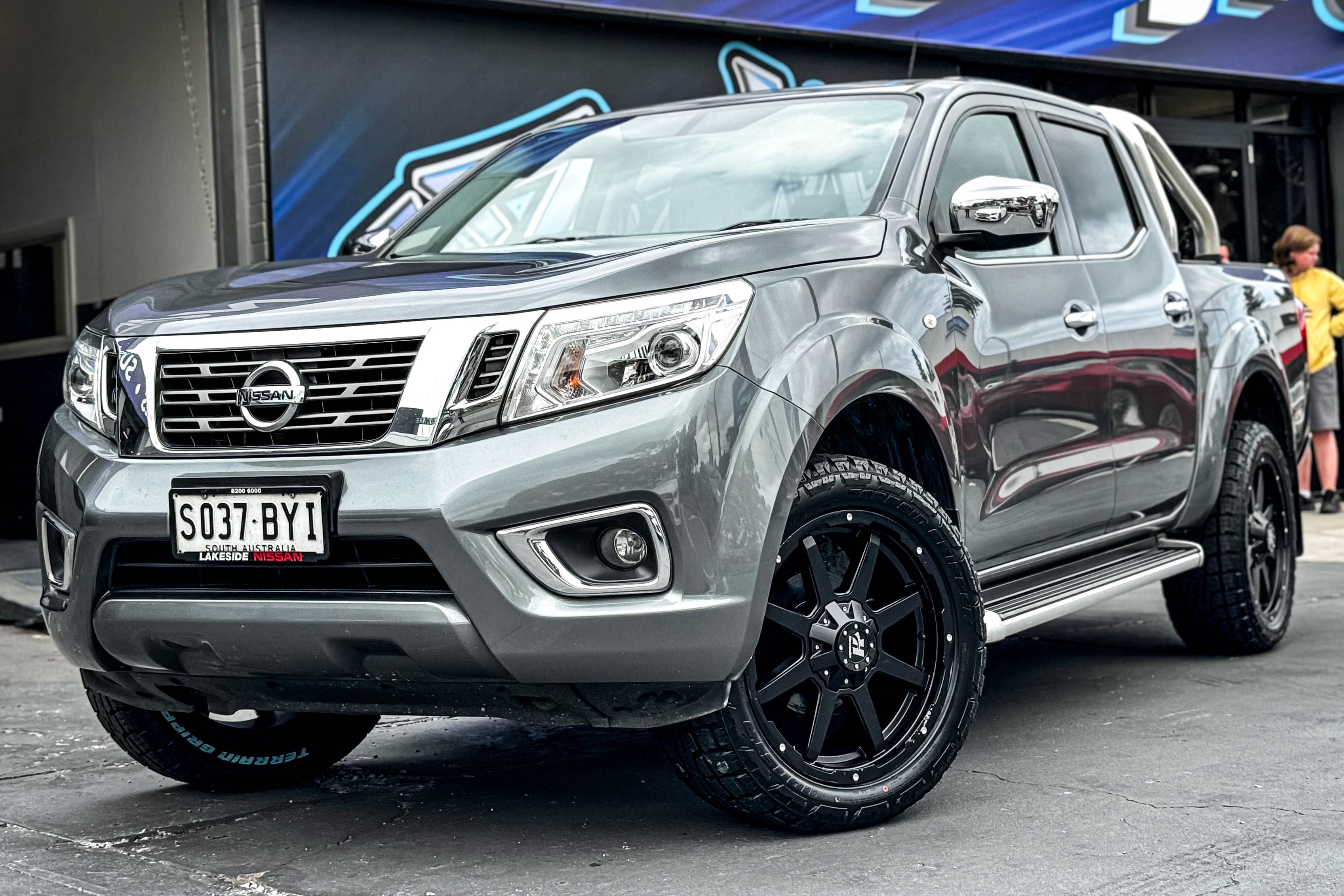 NISSAN NAVARA HUSSLA STEALTH MATTE BLACK Wheel #14482