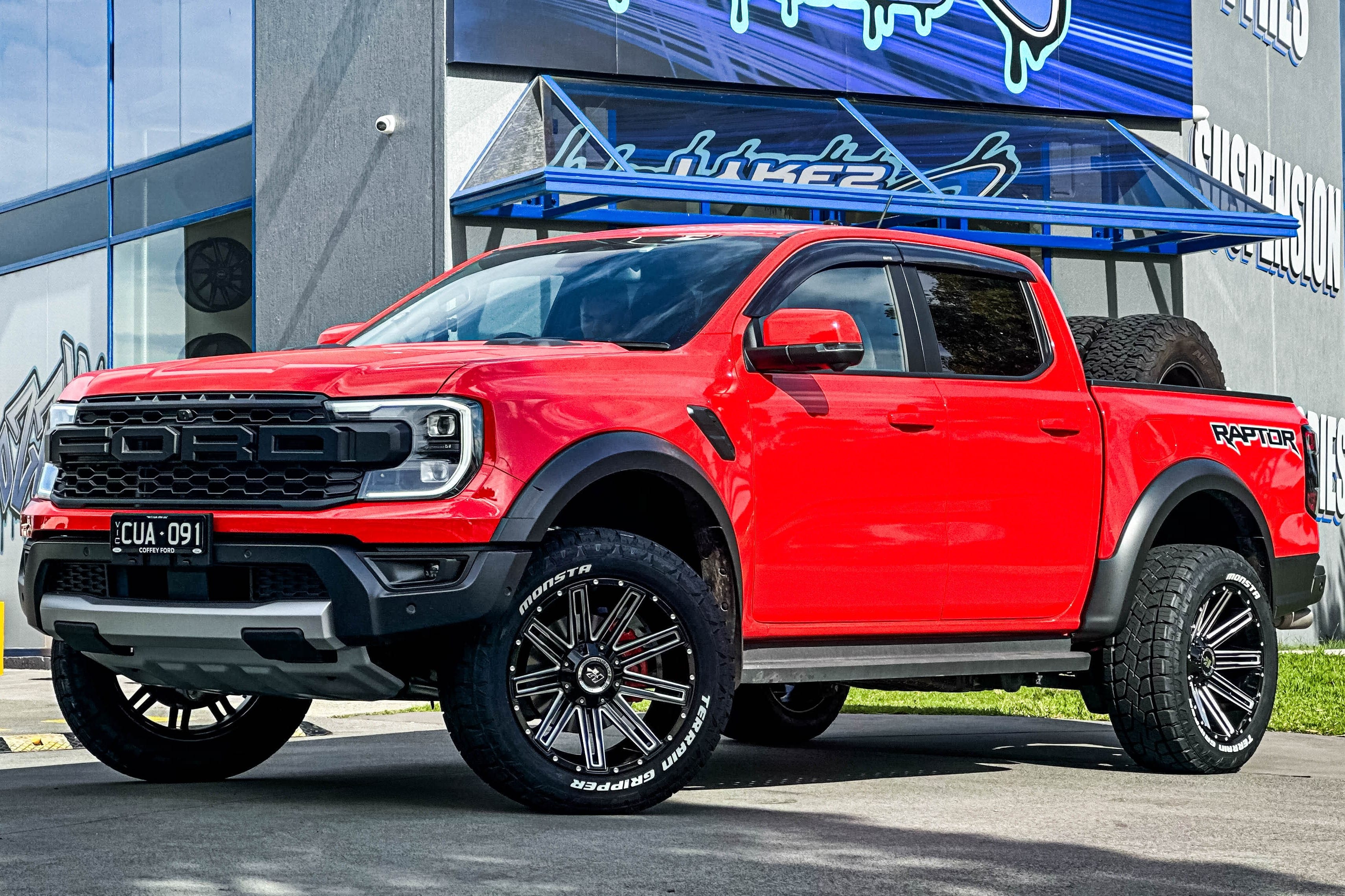 ford ranger next gen hussla gav gloss black milled spokes wheel #14627