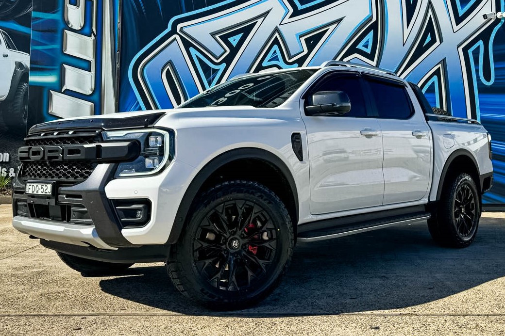 FORD RANGER NEXT GEN HUSSLA PHANTOM GLOSS BLACK Wheel #14835