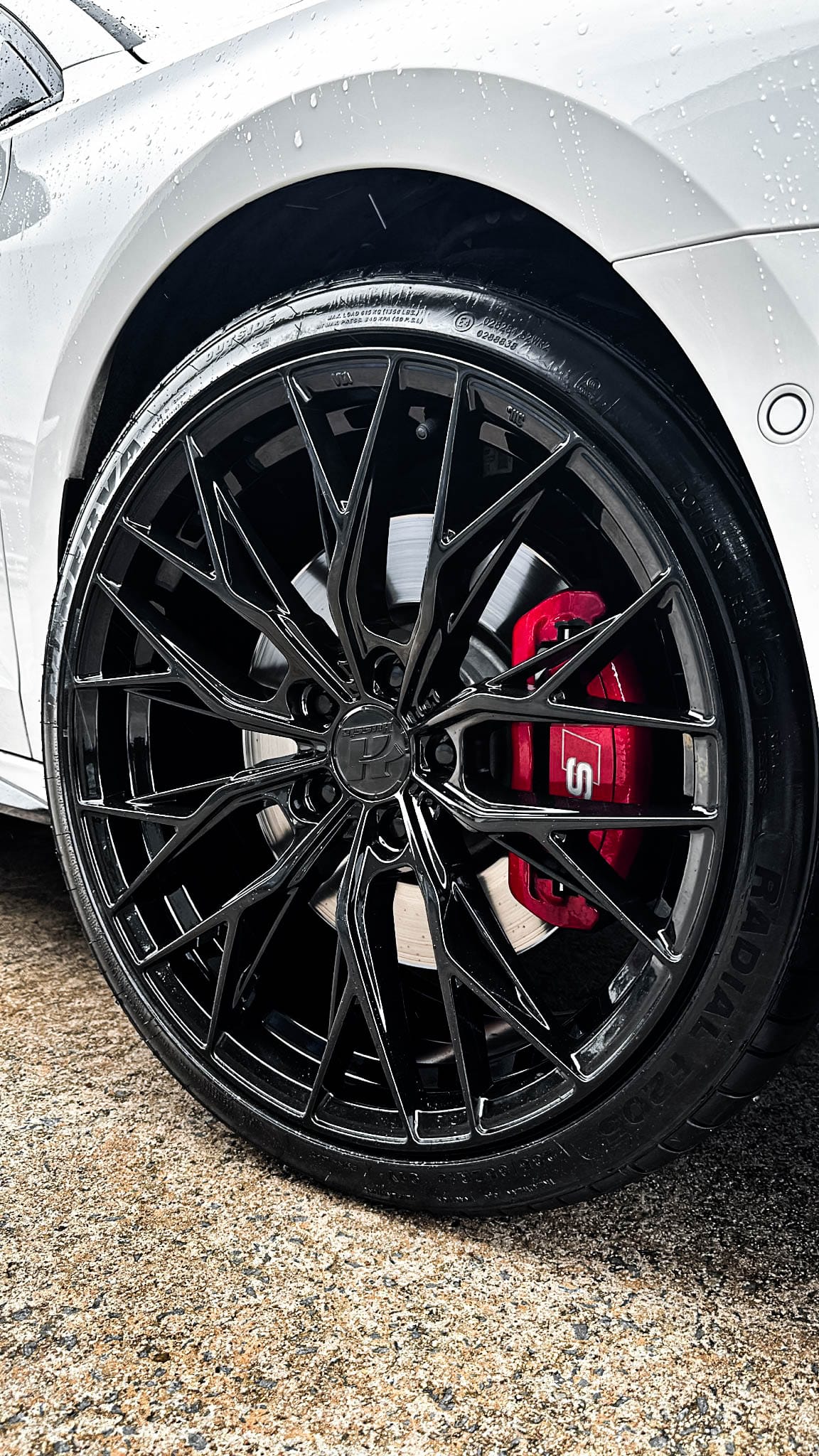 audi s3 hussla rizz gloss black wheel #14898