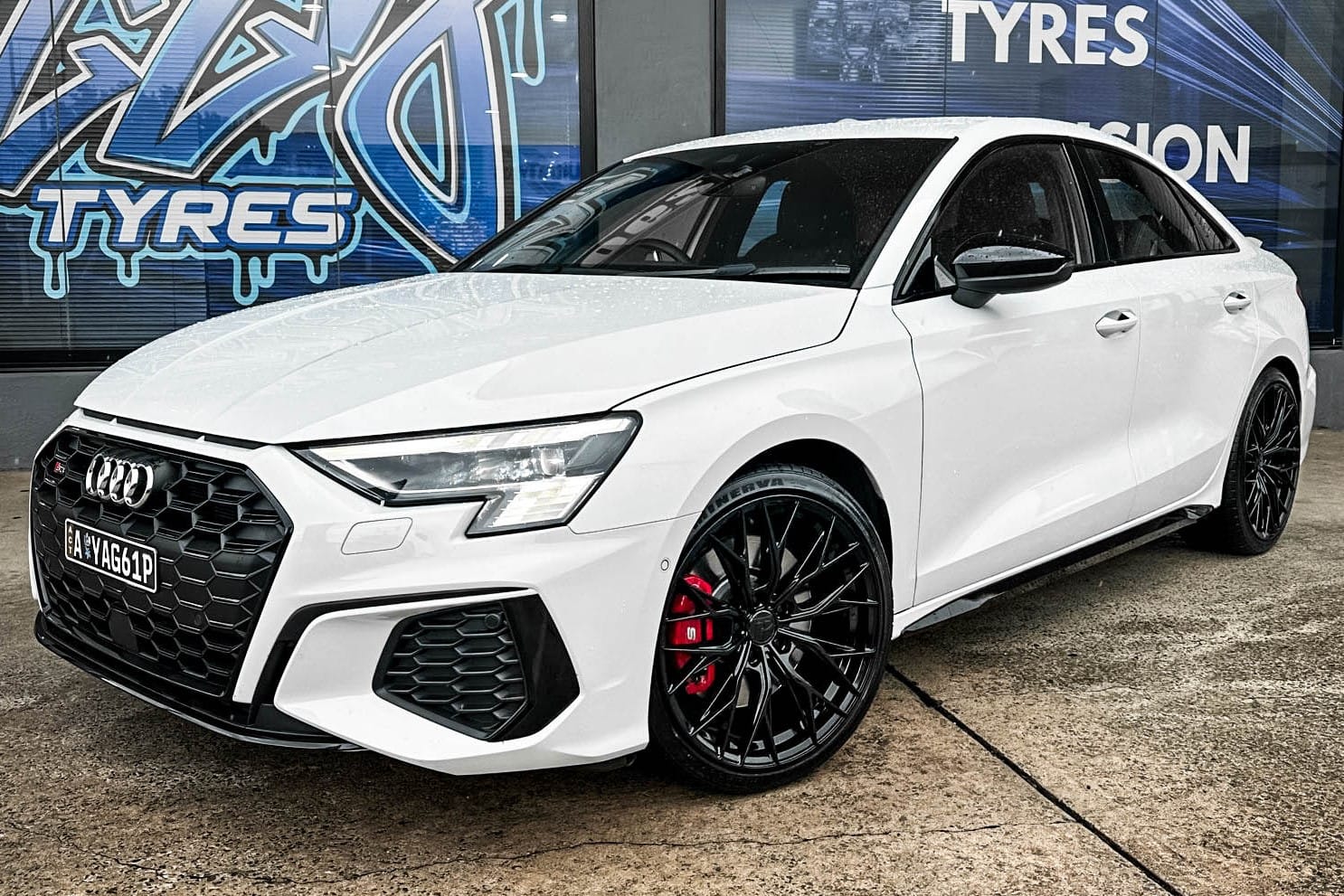 audi s3 hussla rizz gloss black wheel #14898