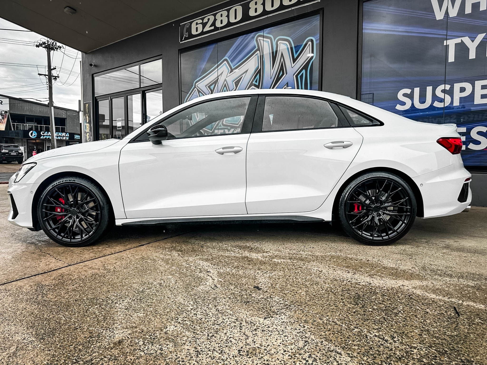 audi s3 hussla rizz gloss black wheel #14898