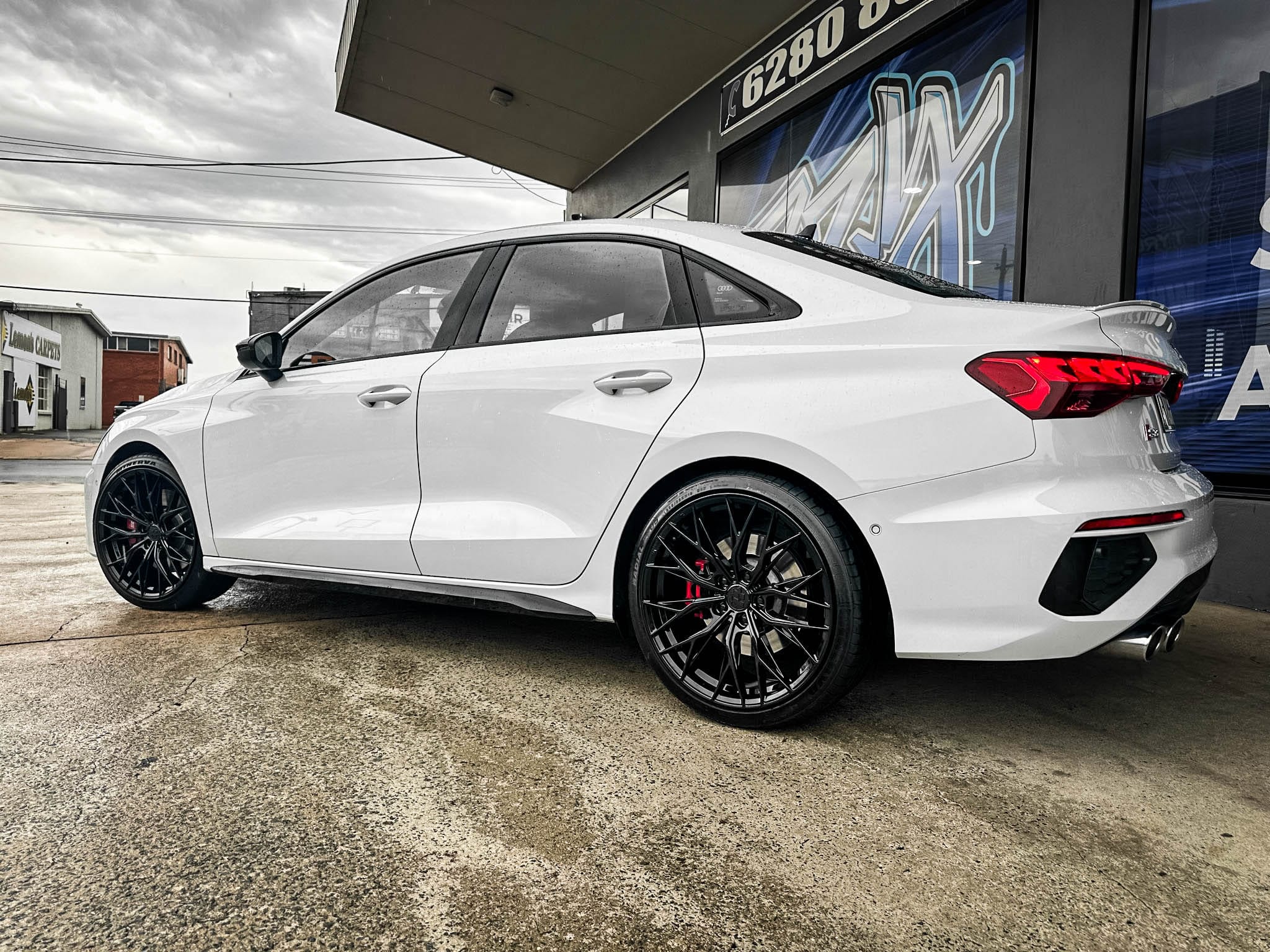audi s3 hussla rizz gloss black wheel #14898