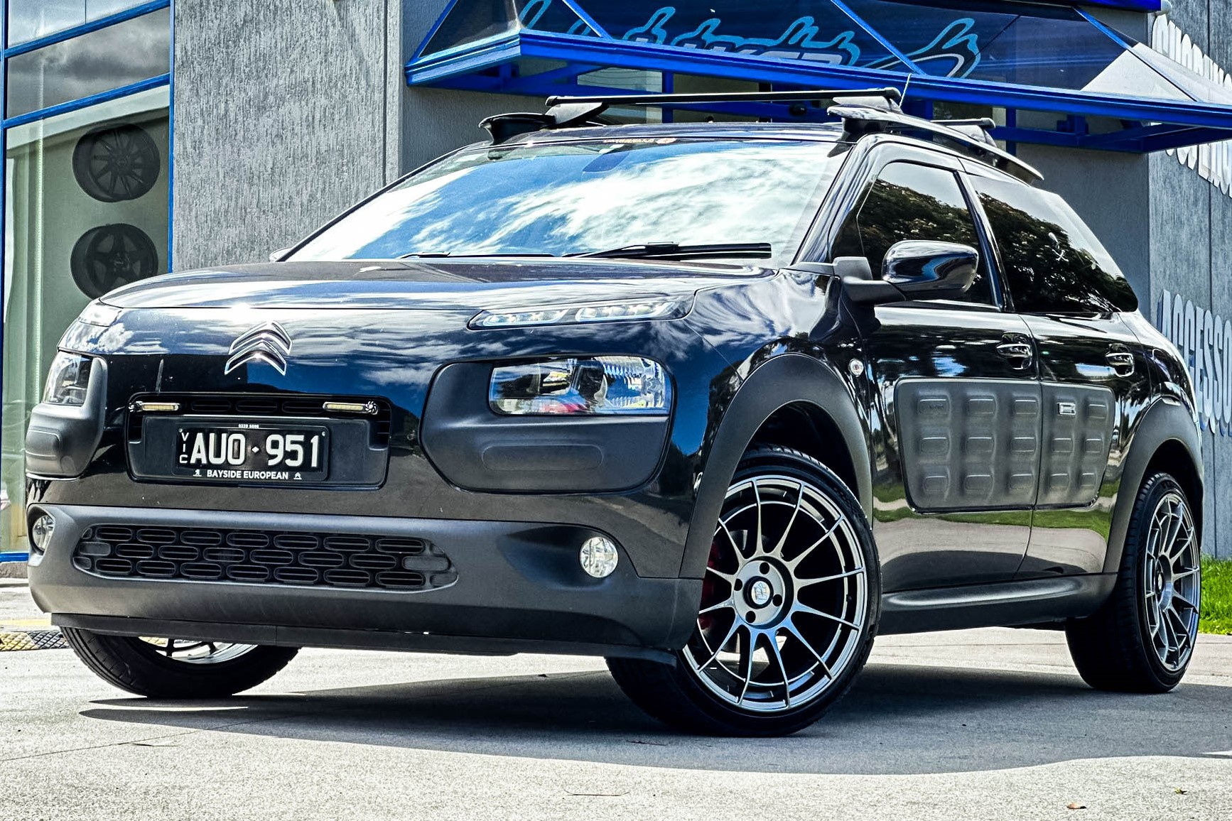 citroen c4 cactus hussla tokyo hyper black wheel #14901