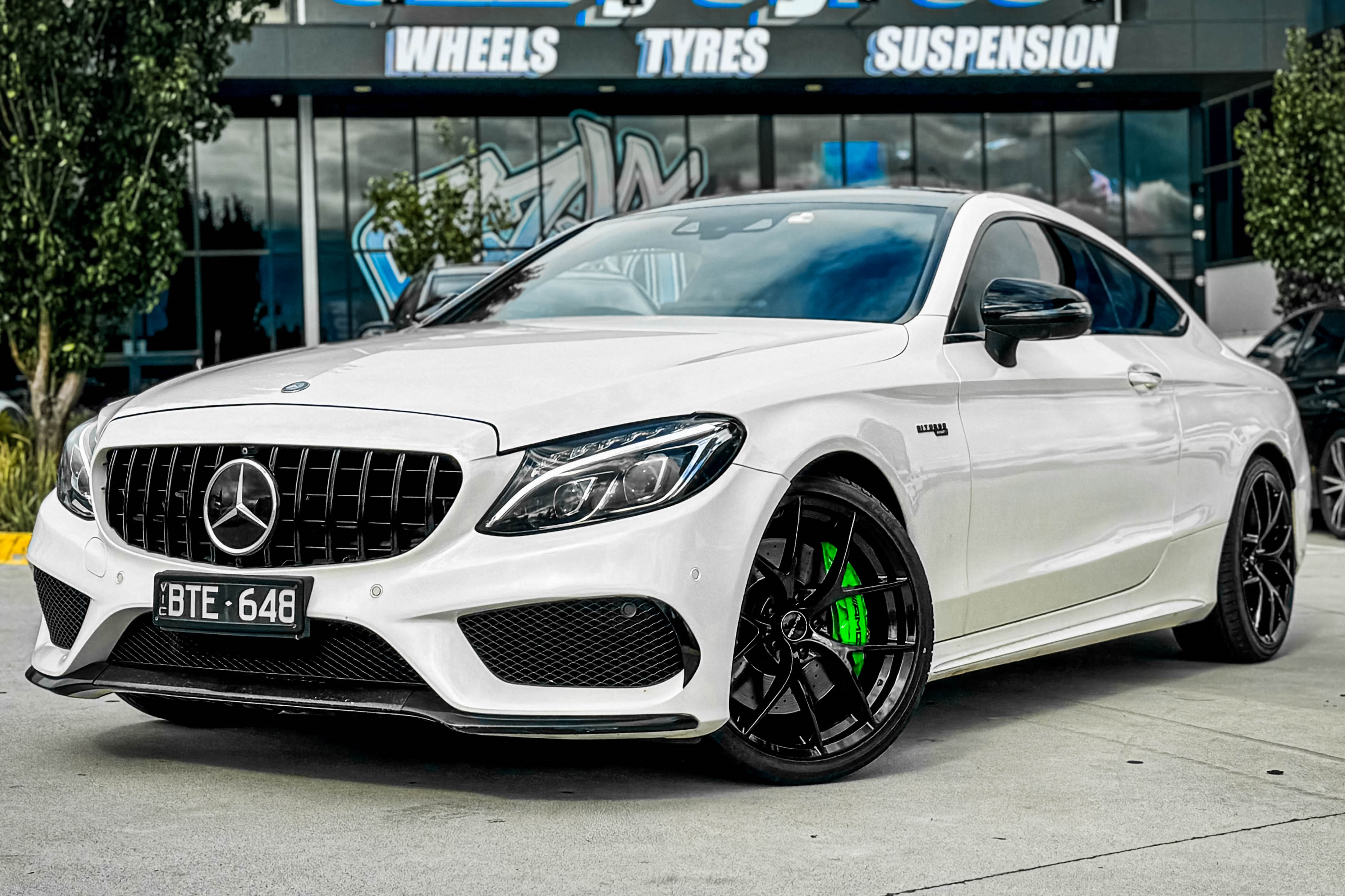 MERCEDES-BENZ C-CLASS AMG HUSSLA FORGED B5 GLOSS BLACK #15034