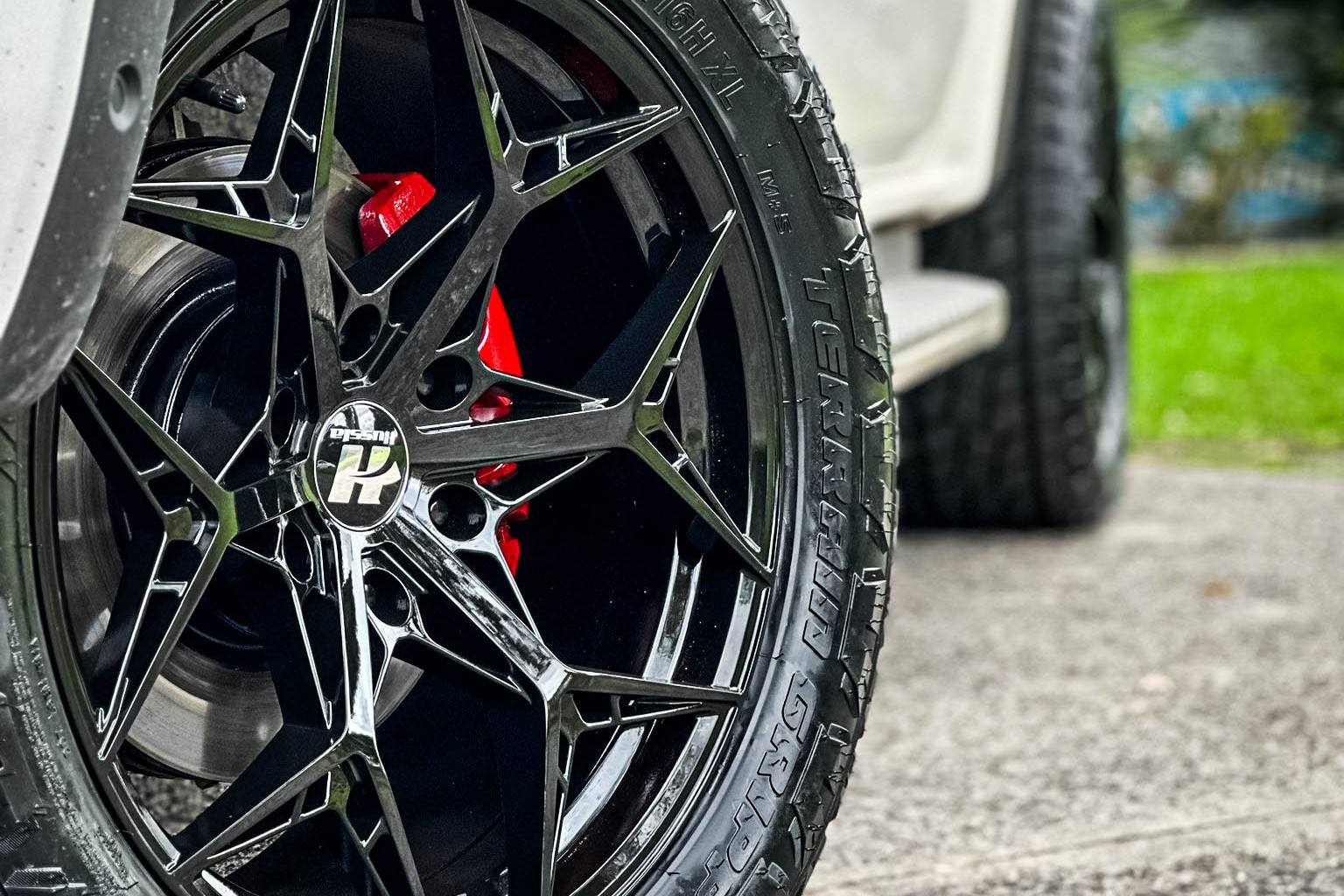 ford ranger next gen hussla ghost gloss black wheel #15041