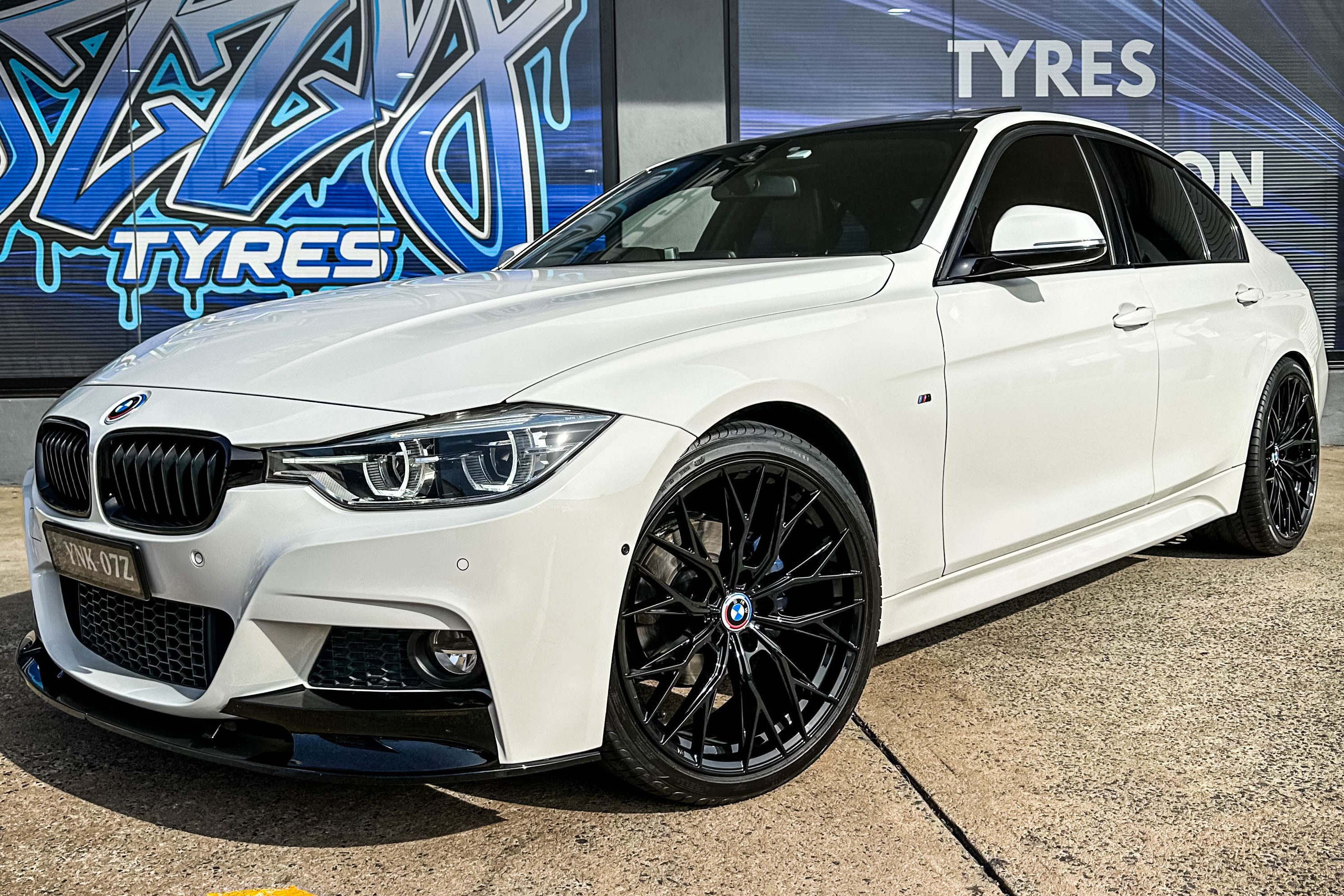 bmw 3 series hussla rizz gloss black wheel #15083