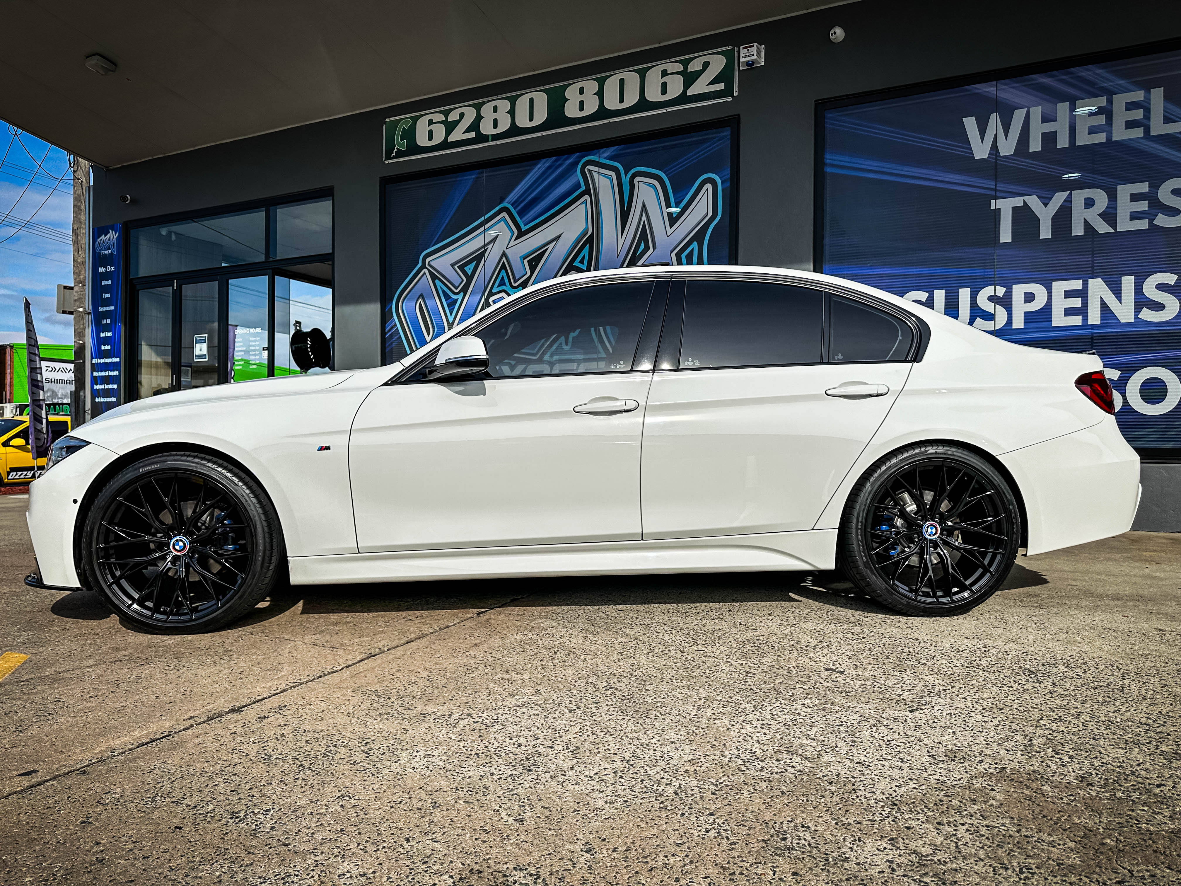 bmw 3 series hussla rizz gloss black wheel #15083