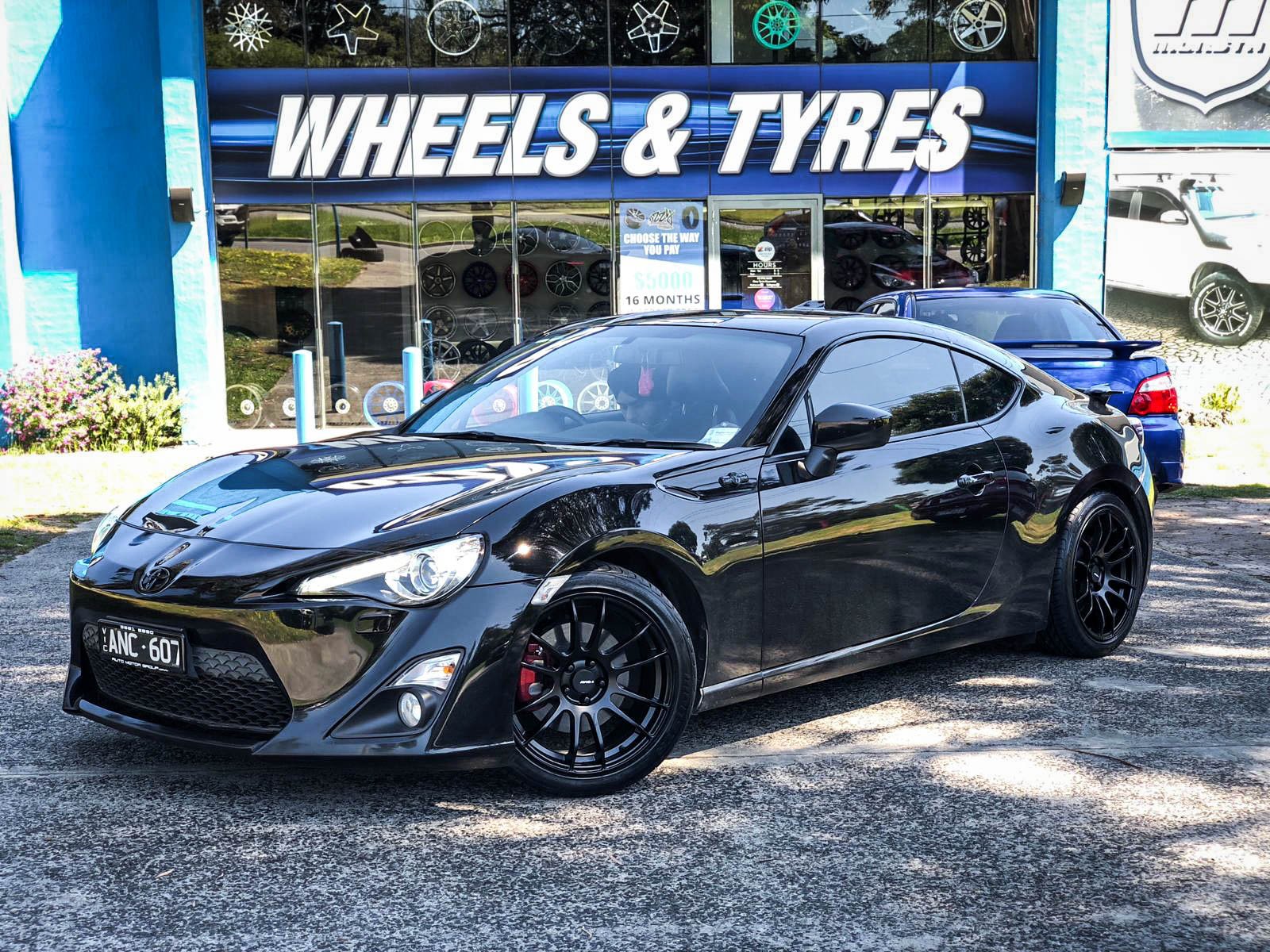 TOYOTA 86 AVID AV-20 MATTE BLACK Wheel #1511