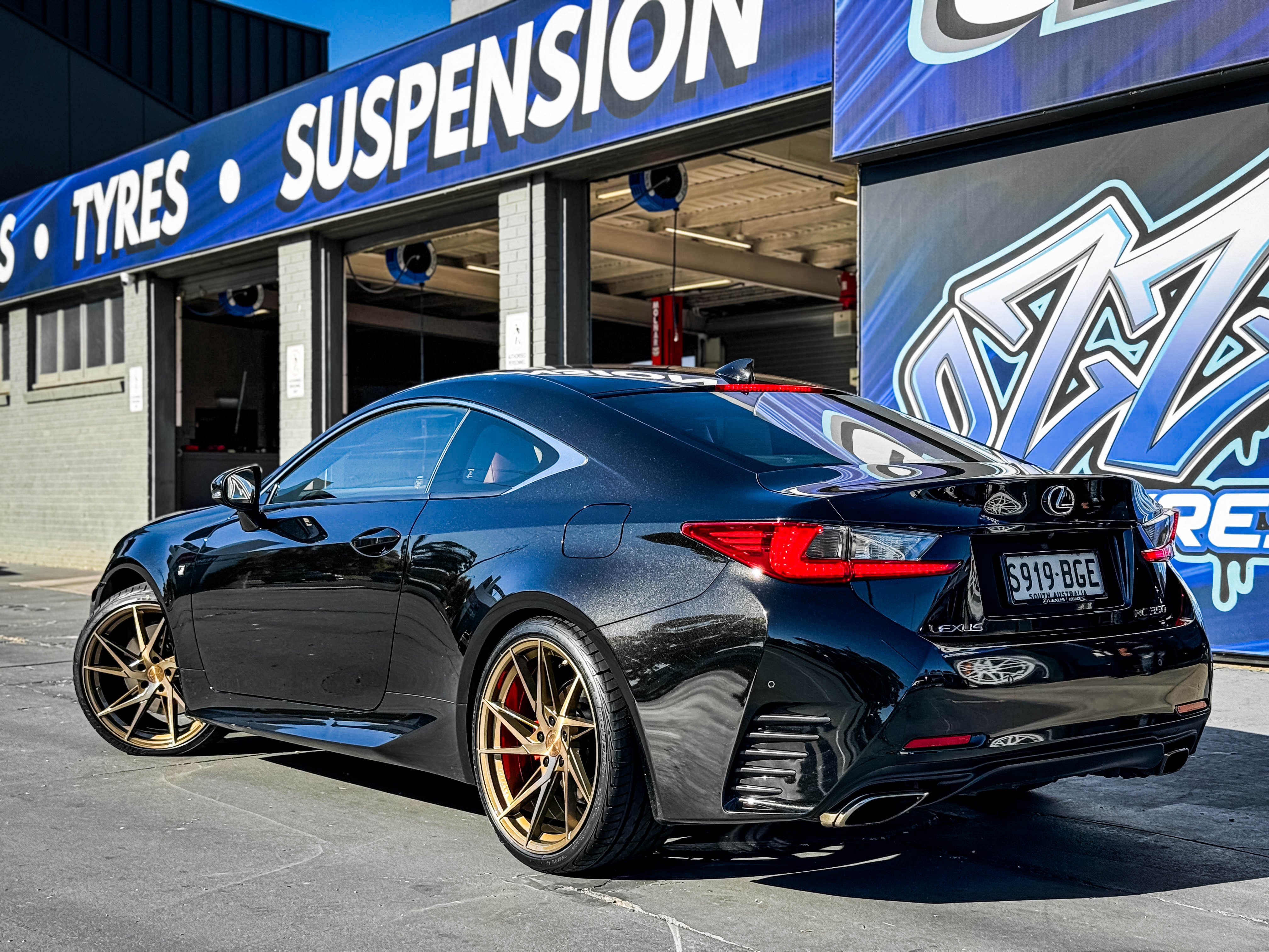 lexus rc vertini rfs1.9 brushed dual bronze wheel #15153