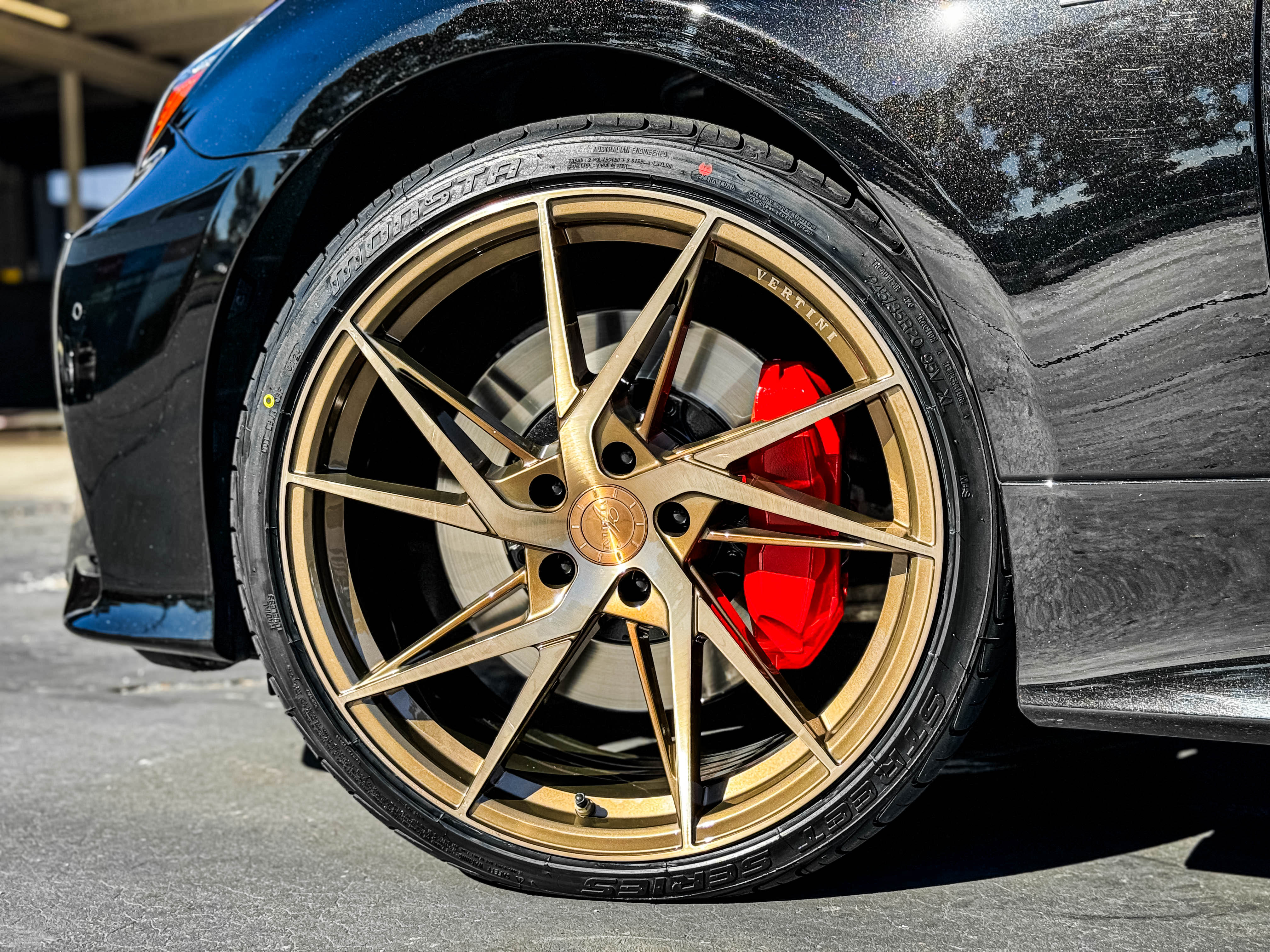 lexus rc vertini rfs1.9 brushed dual bronze wheel #15153