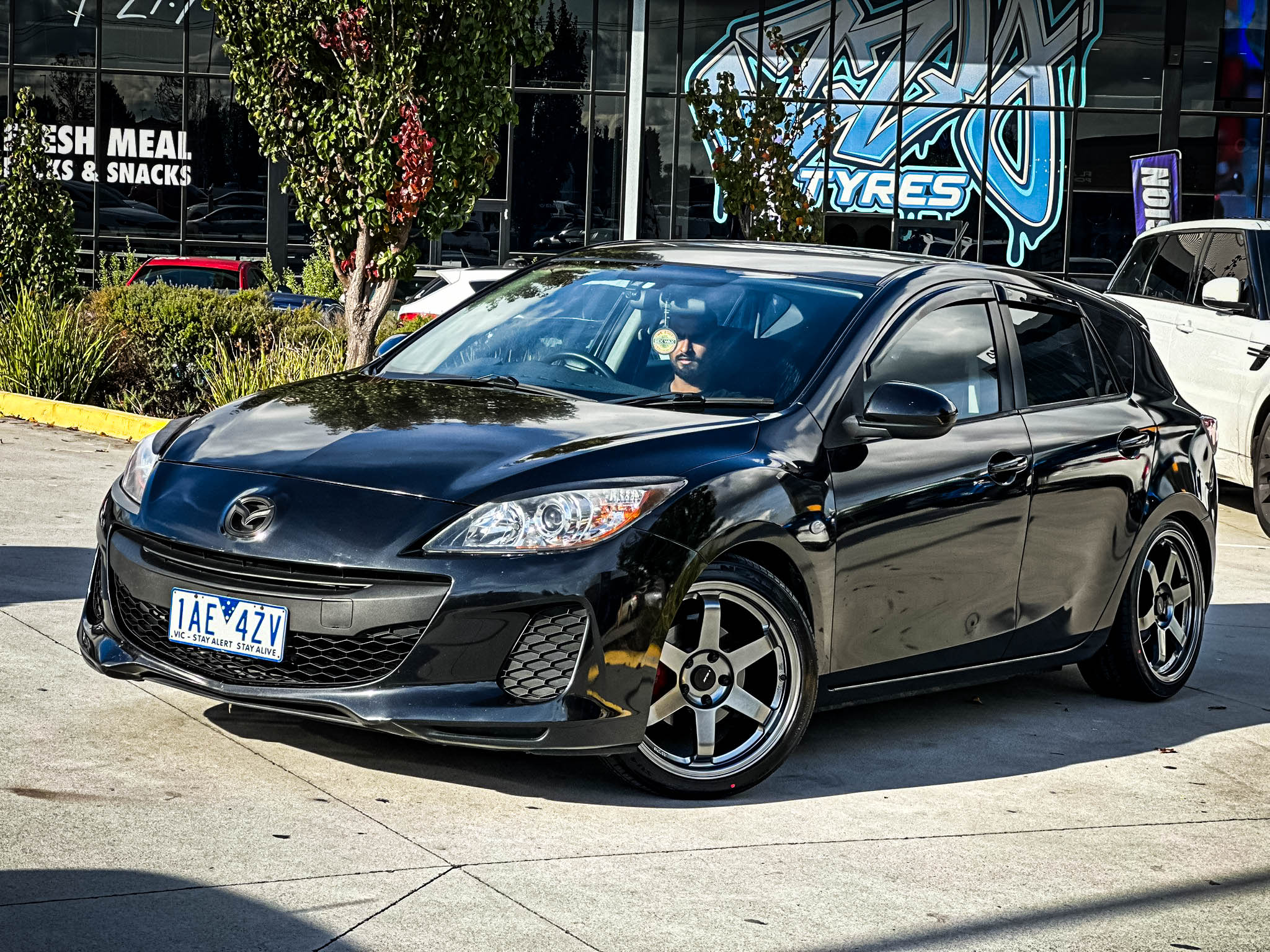 mazda 3 avid av-06 hyper black wheel #15156