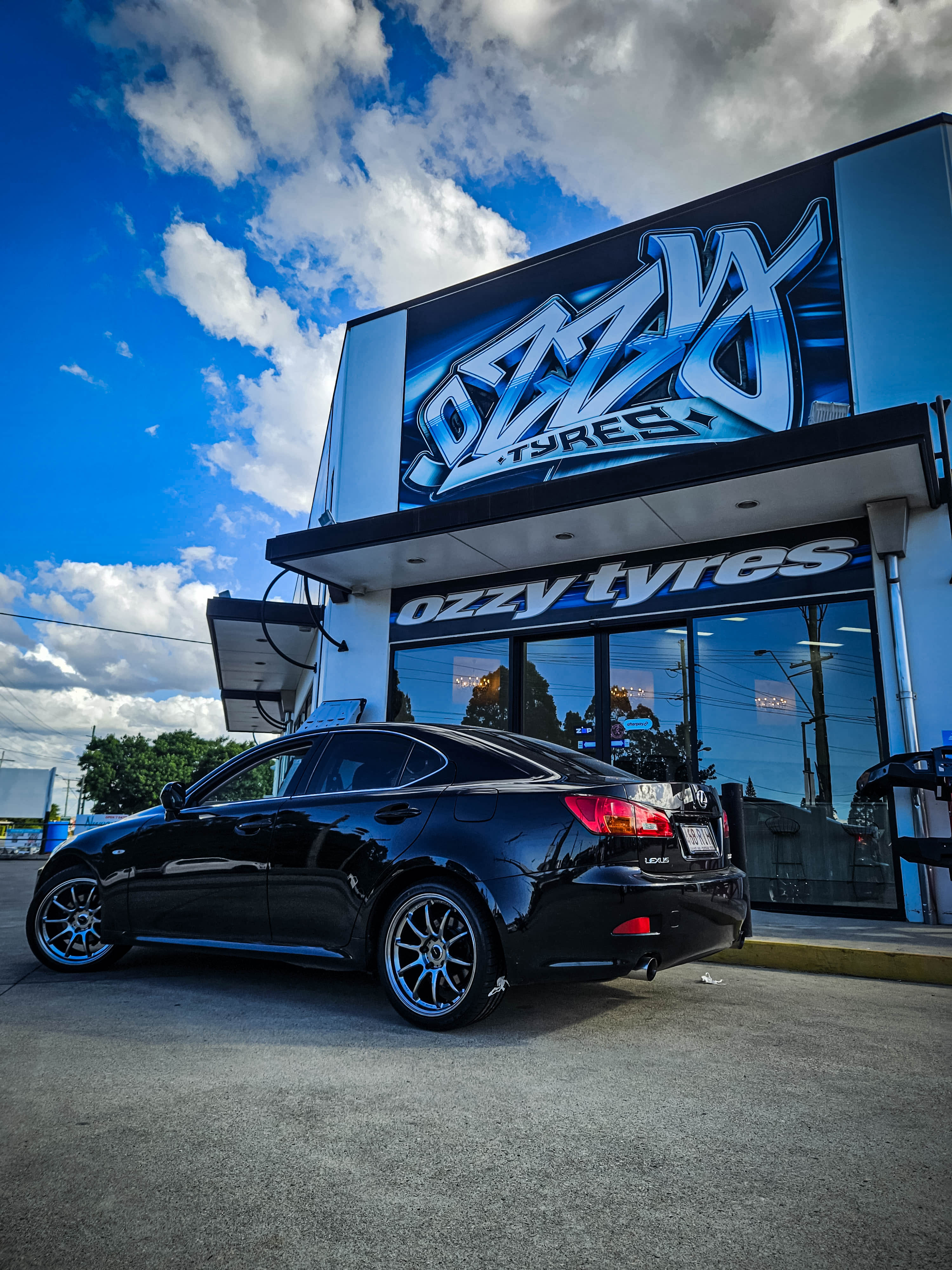 lexus is avid av-40 hyper black wheel #15311
