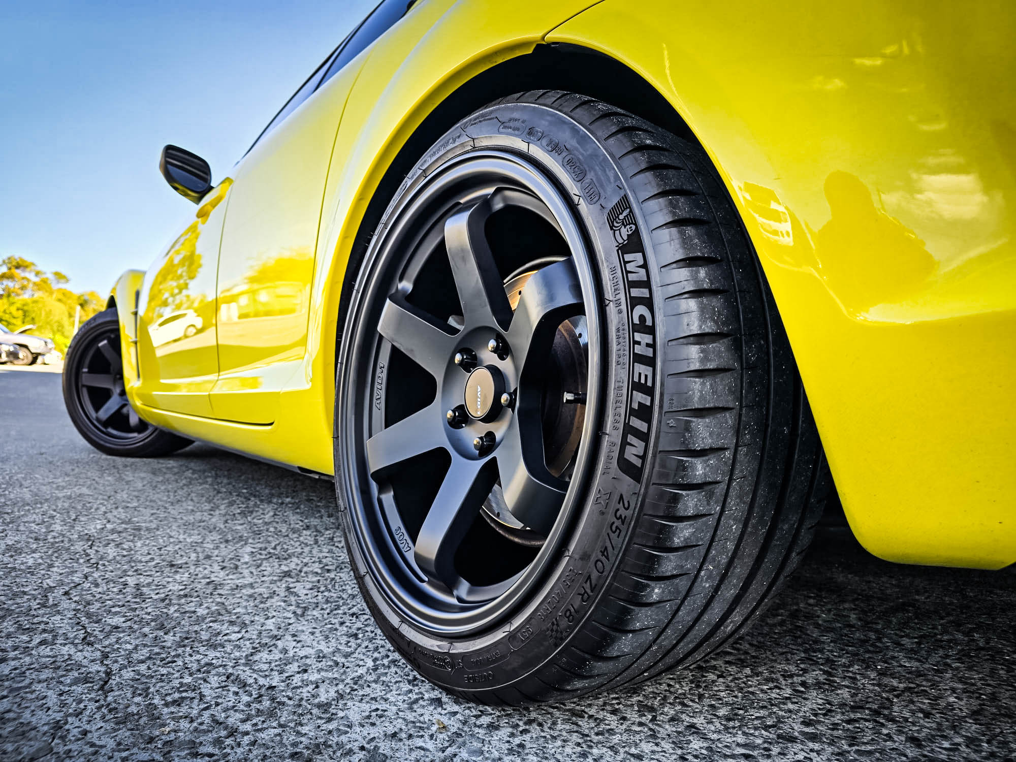 mazda rx-8 avid av-06 matte black wheel #15381